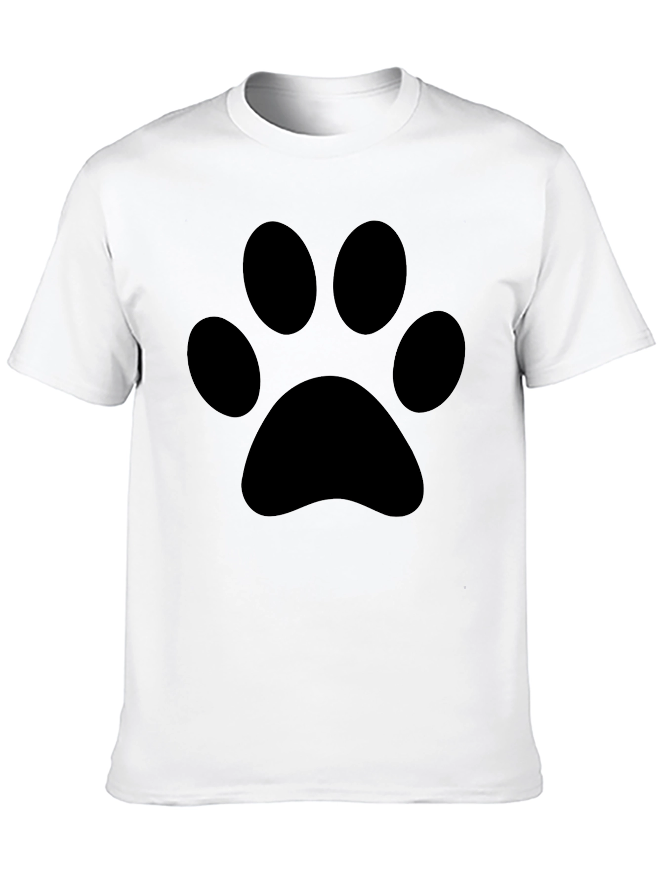 Black Paw Print T-Shirt - Casual Comfort