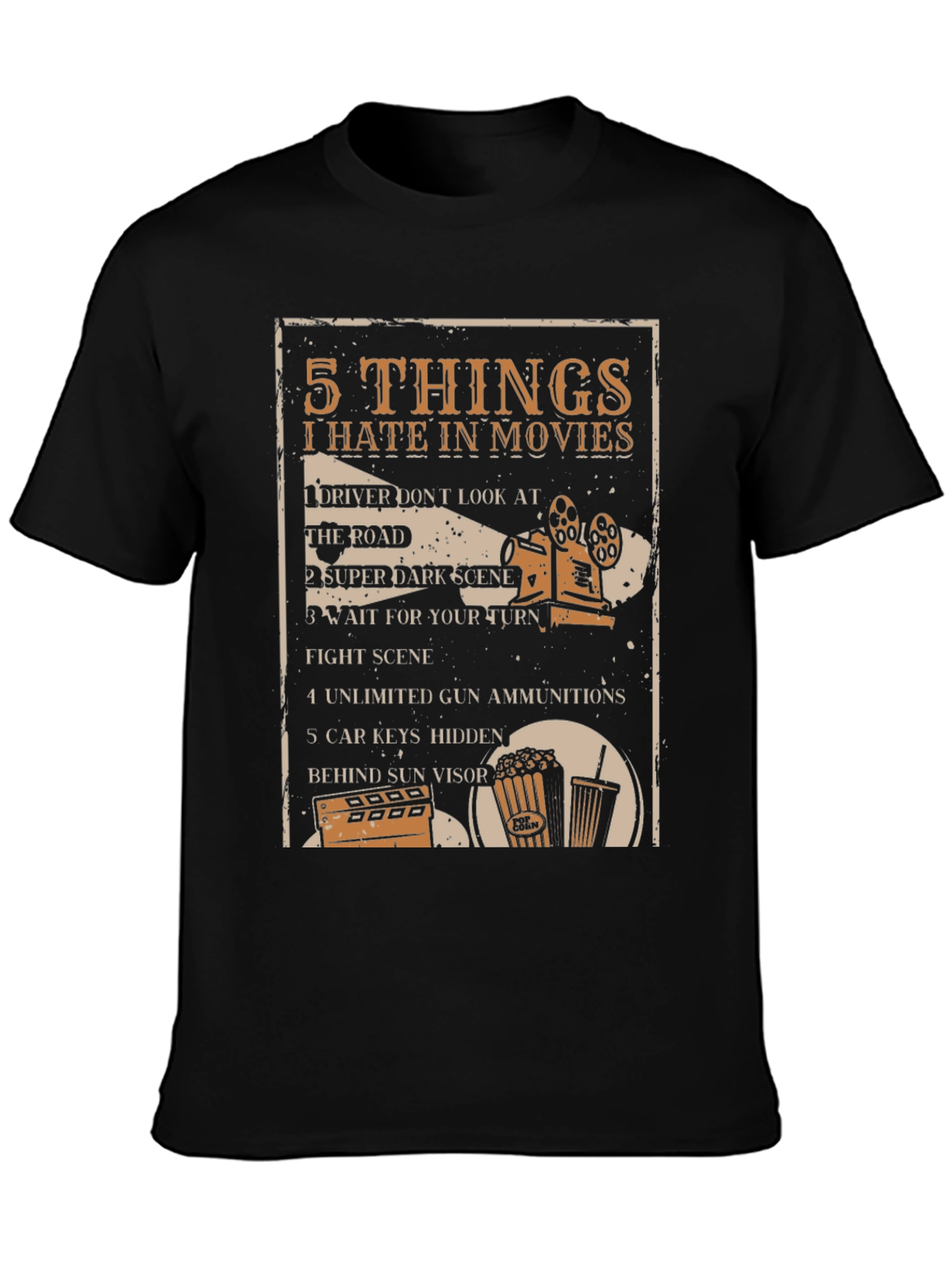 5 Things I Hate in Movies Graphic Tee