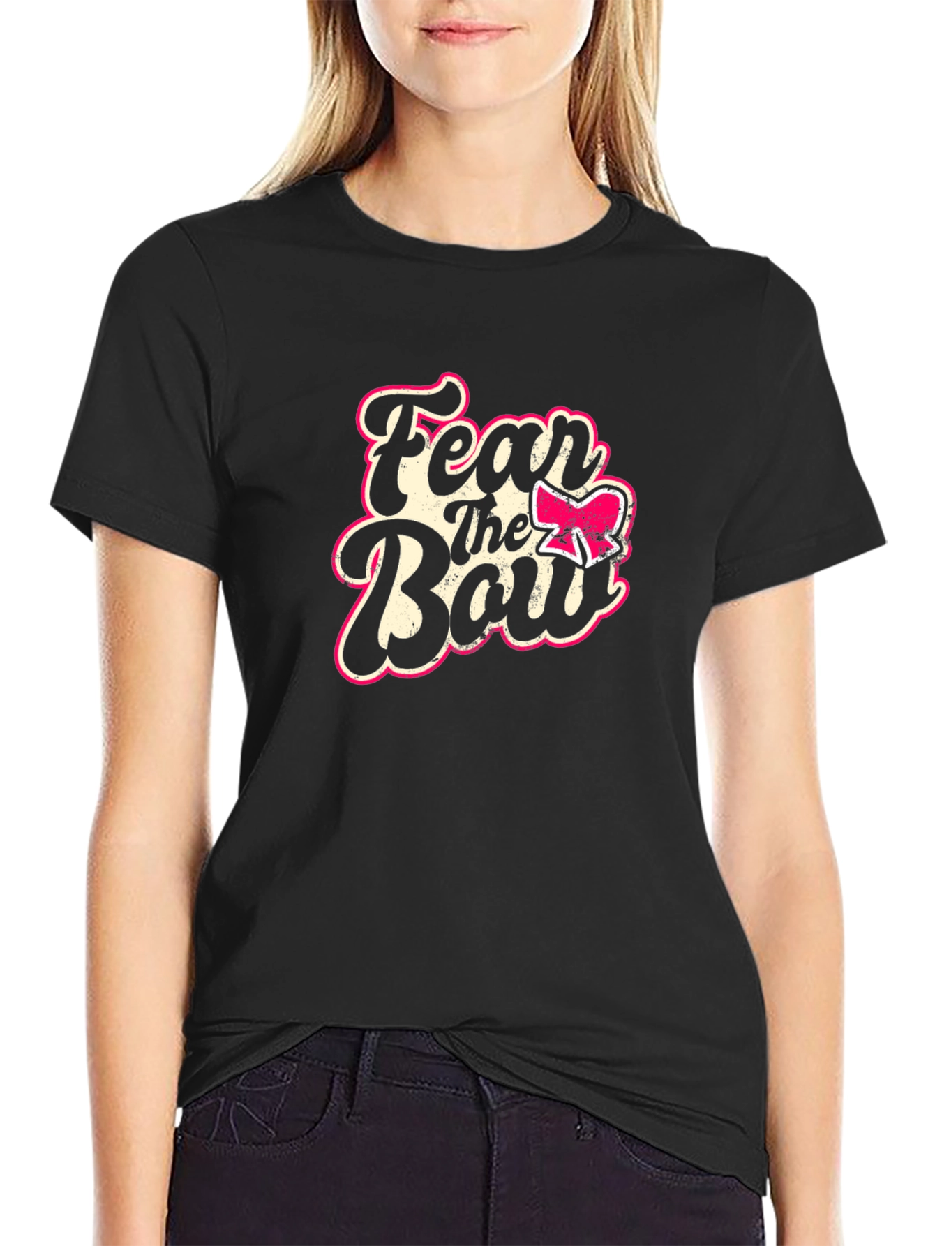 Fear The Bow T-Shirt - Cheerleading Graphic Tee