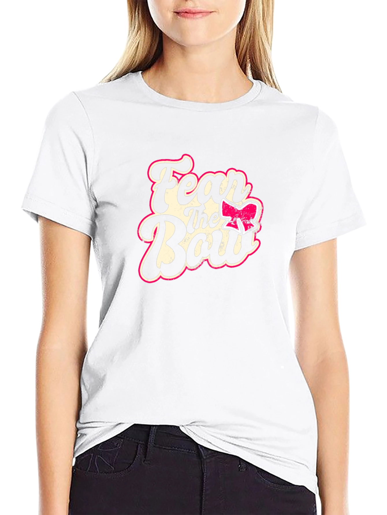 Fear The Bow T-Shirt - Cheerleading Graphic Tee