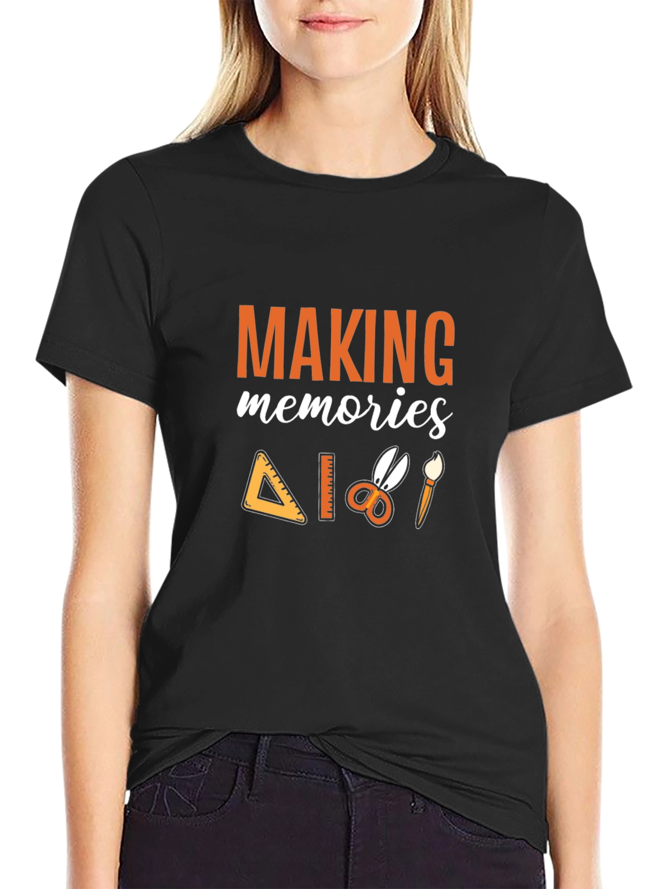 Making Memories Black Graphic T-Shirt