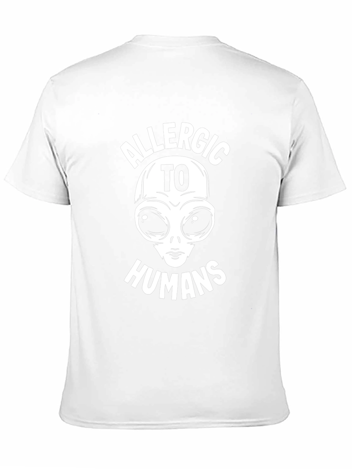Allergic to Humans Alien Graphic T-Shirt