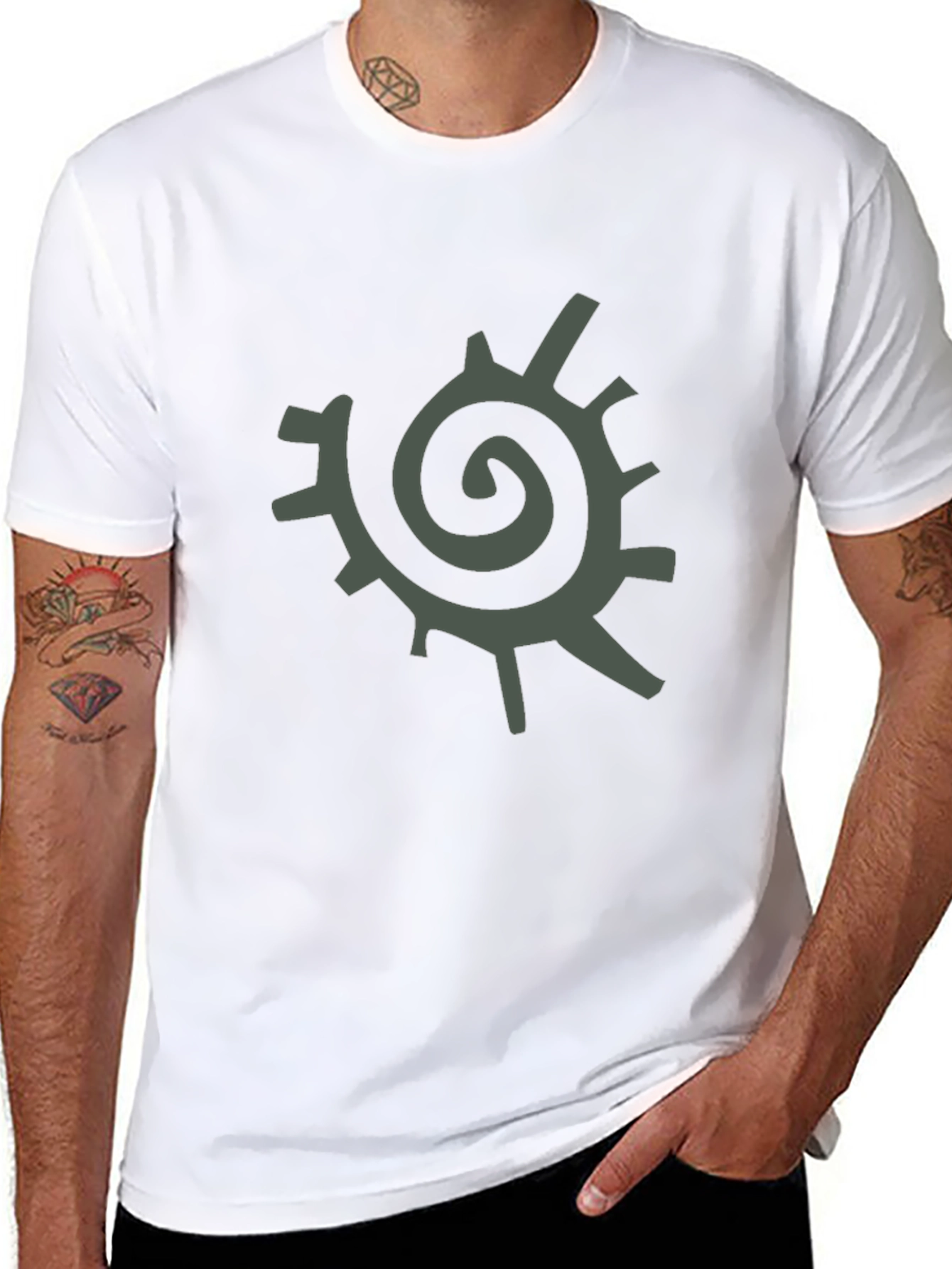 Spiral Graphic Tee - Modern Casual Style