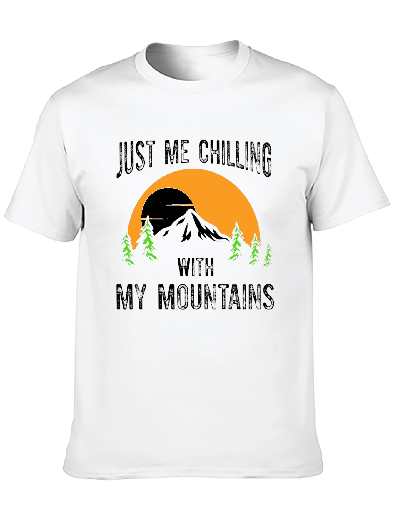 Chilling With My Mountains Graphic Tee