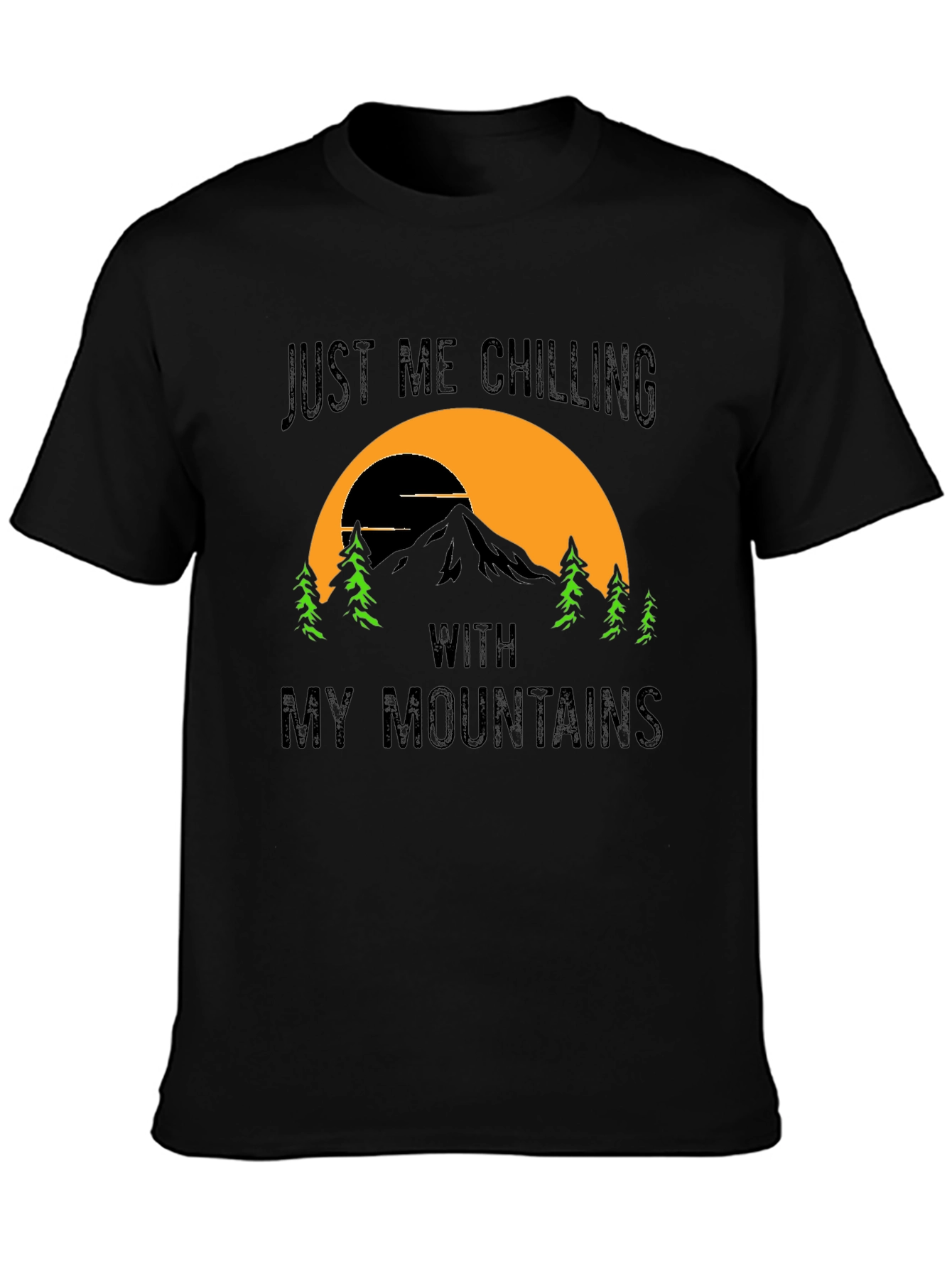 Chilling With My Mountains Graphic Tee