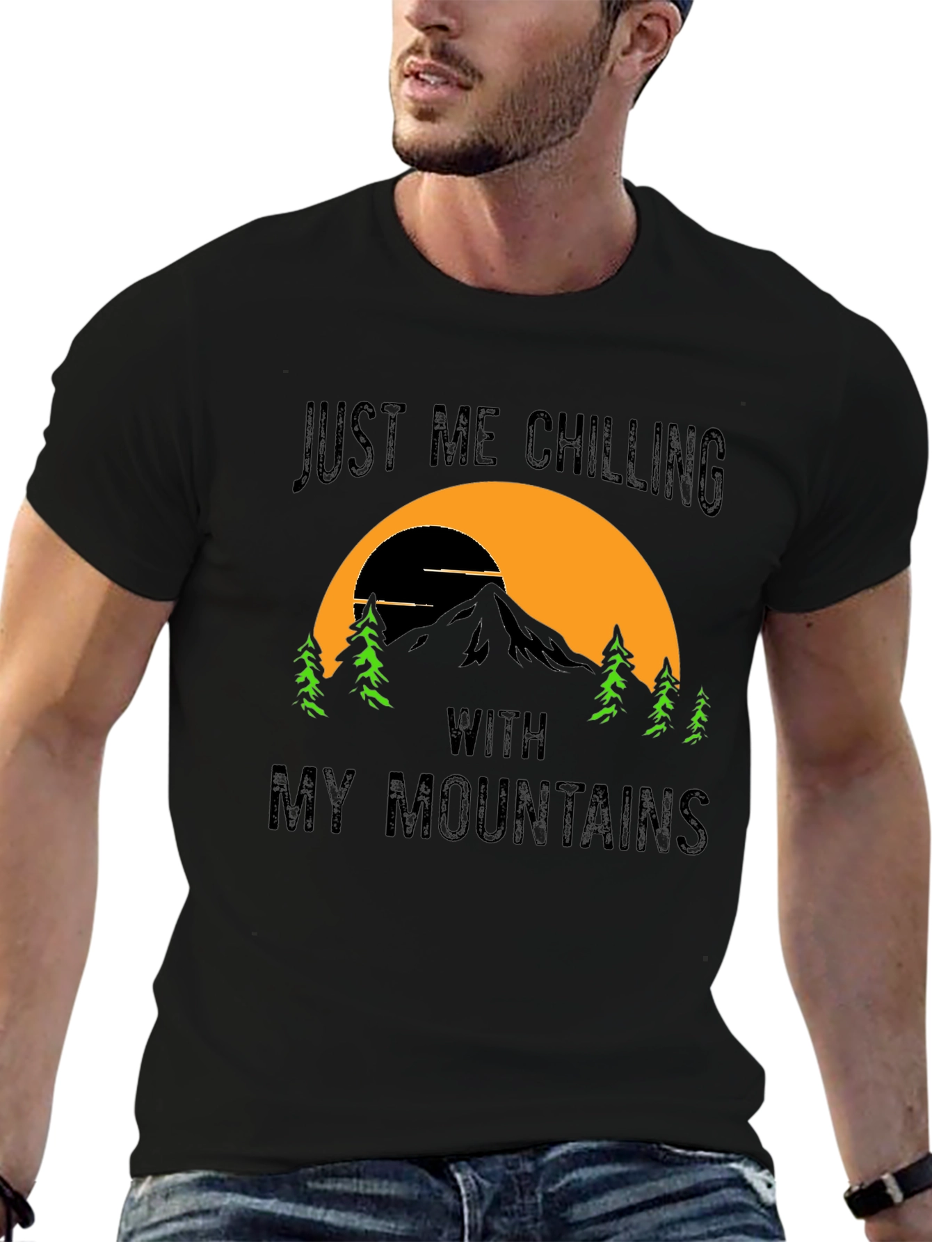 Chilling With My Mountains Graphic Tee