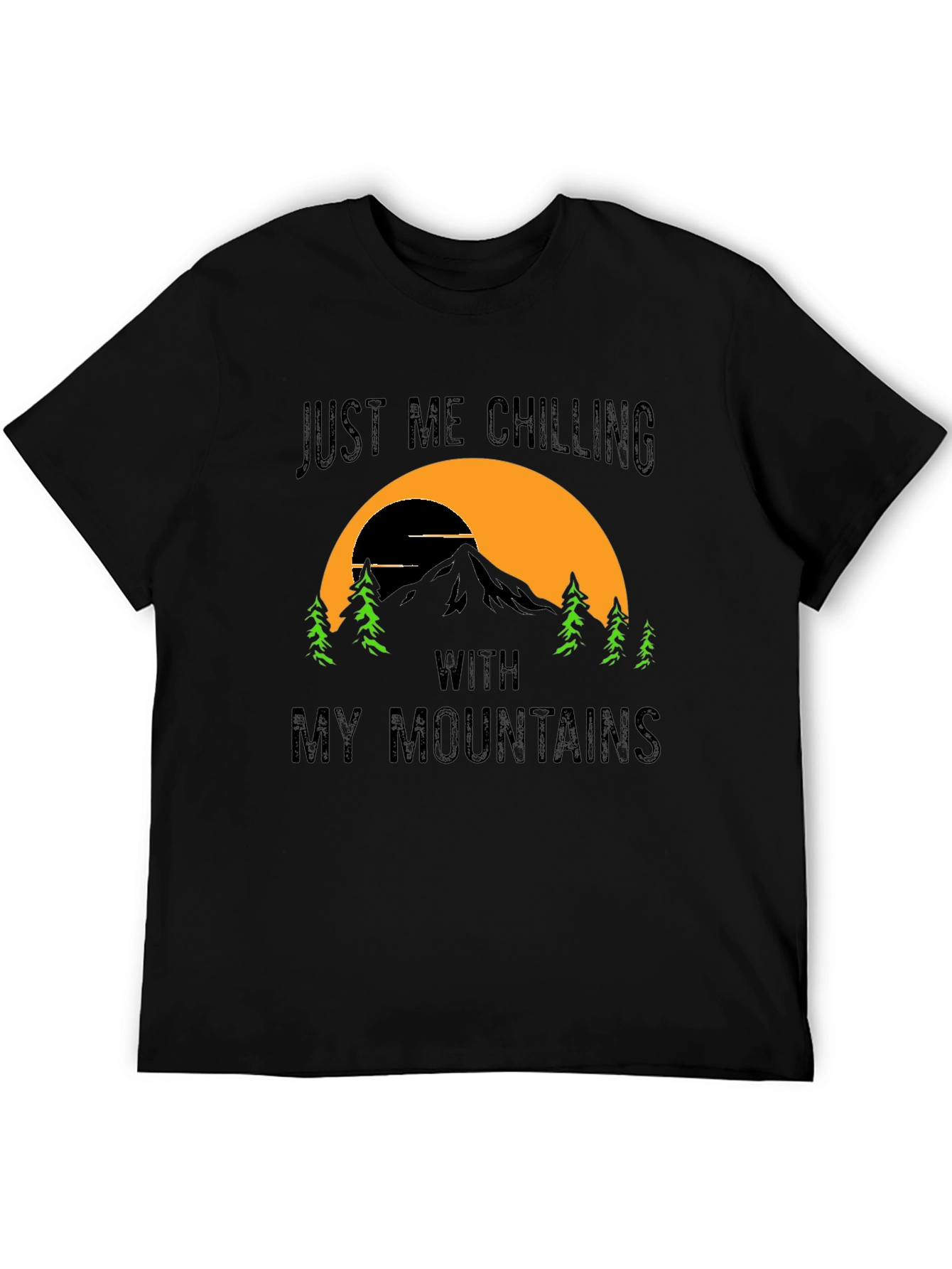 Chilling With My Mountains Graphic Tee