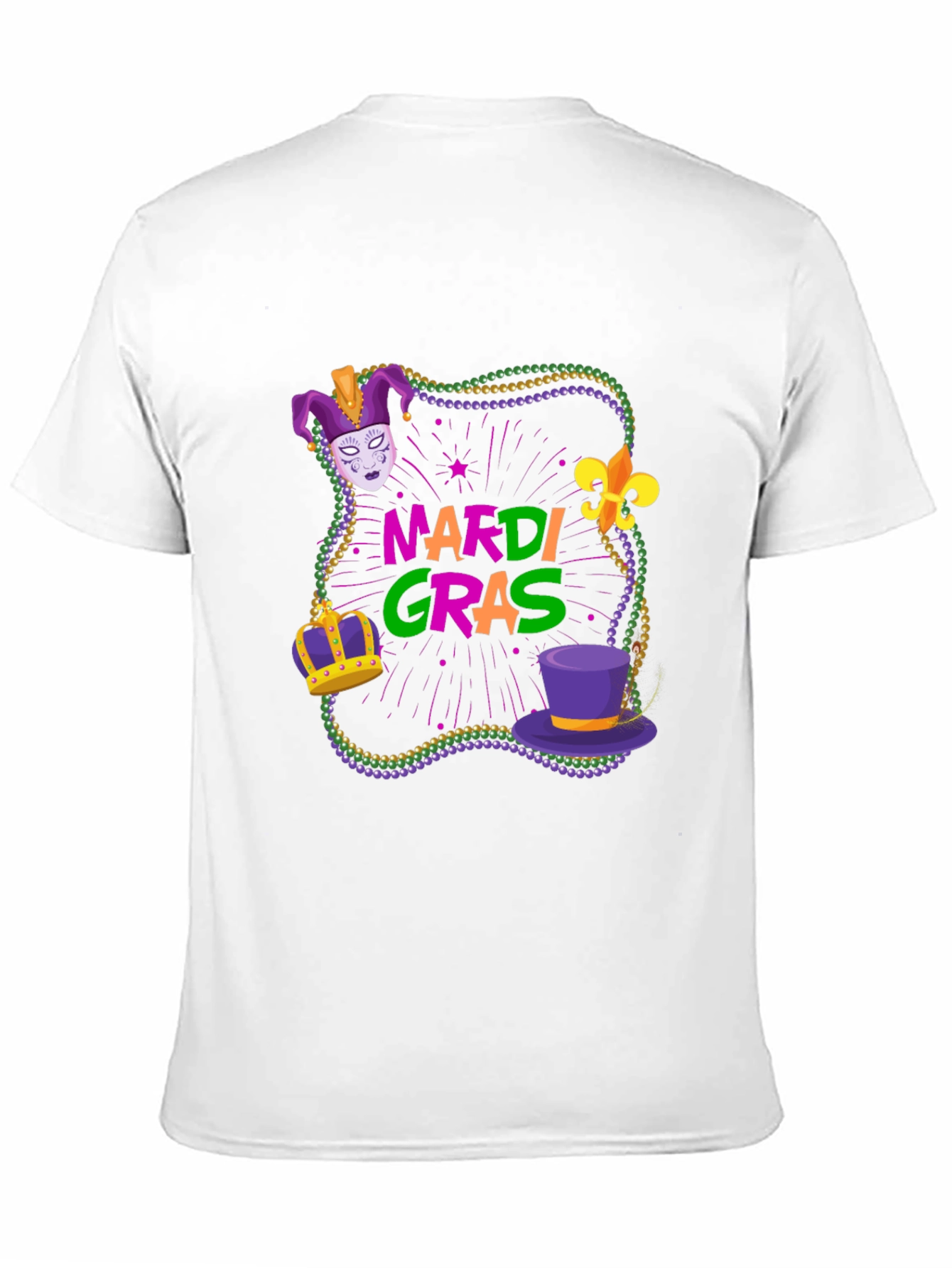 Mardi Gras T-Shirt - Festive Design