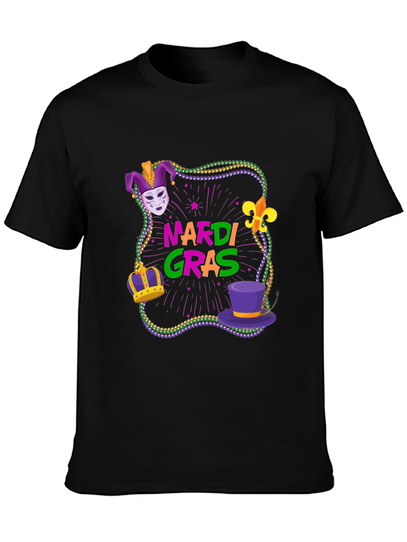Mardi Gras T-Shirt - Festive Design