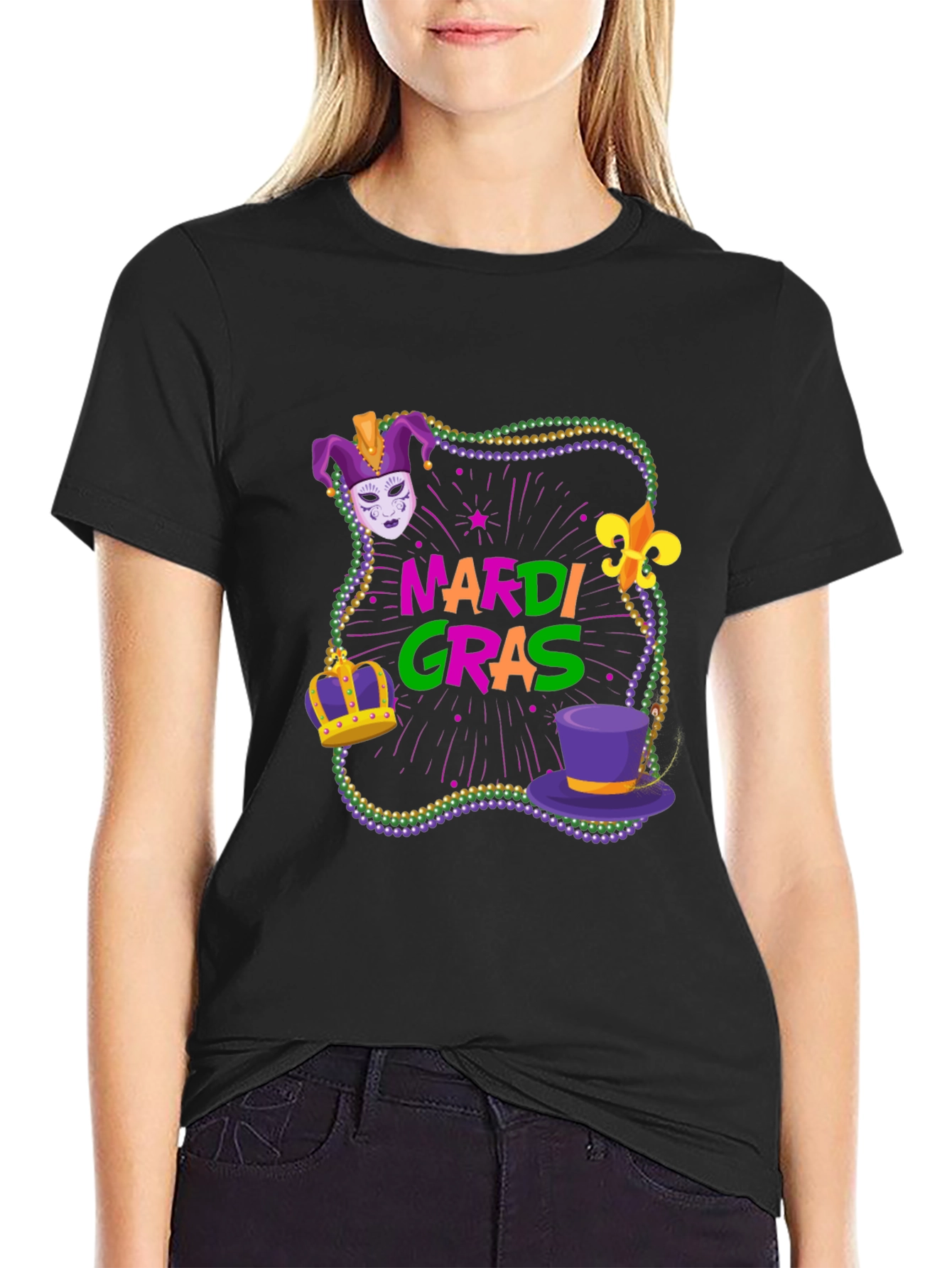 Mardi Gras T-Shirt - Festive Design