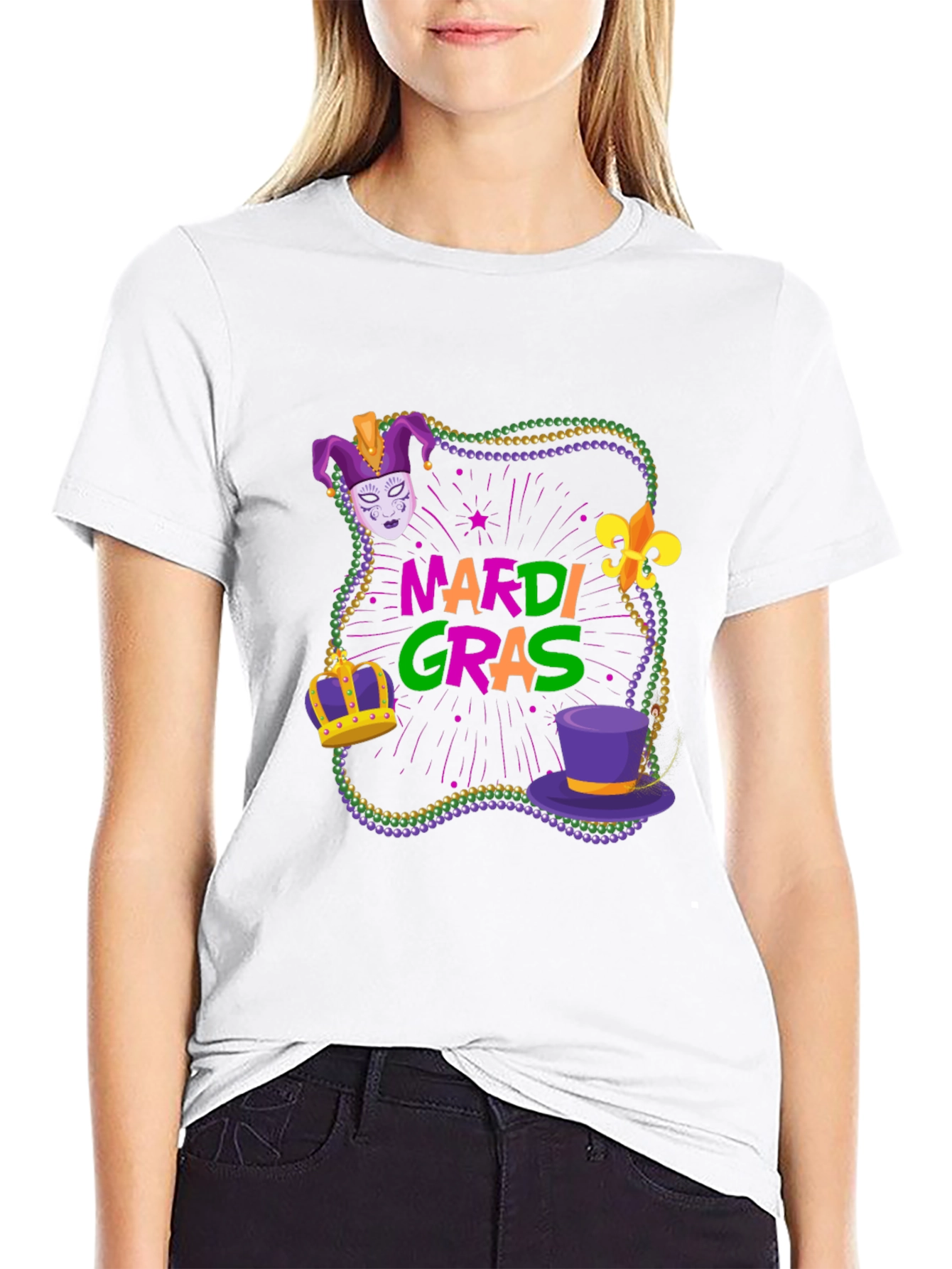Mardi Gras T-Shirt - Festive Design