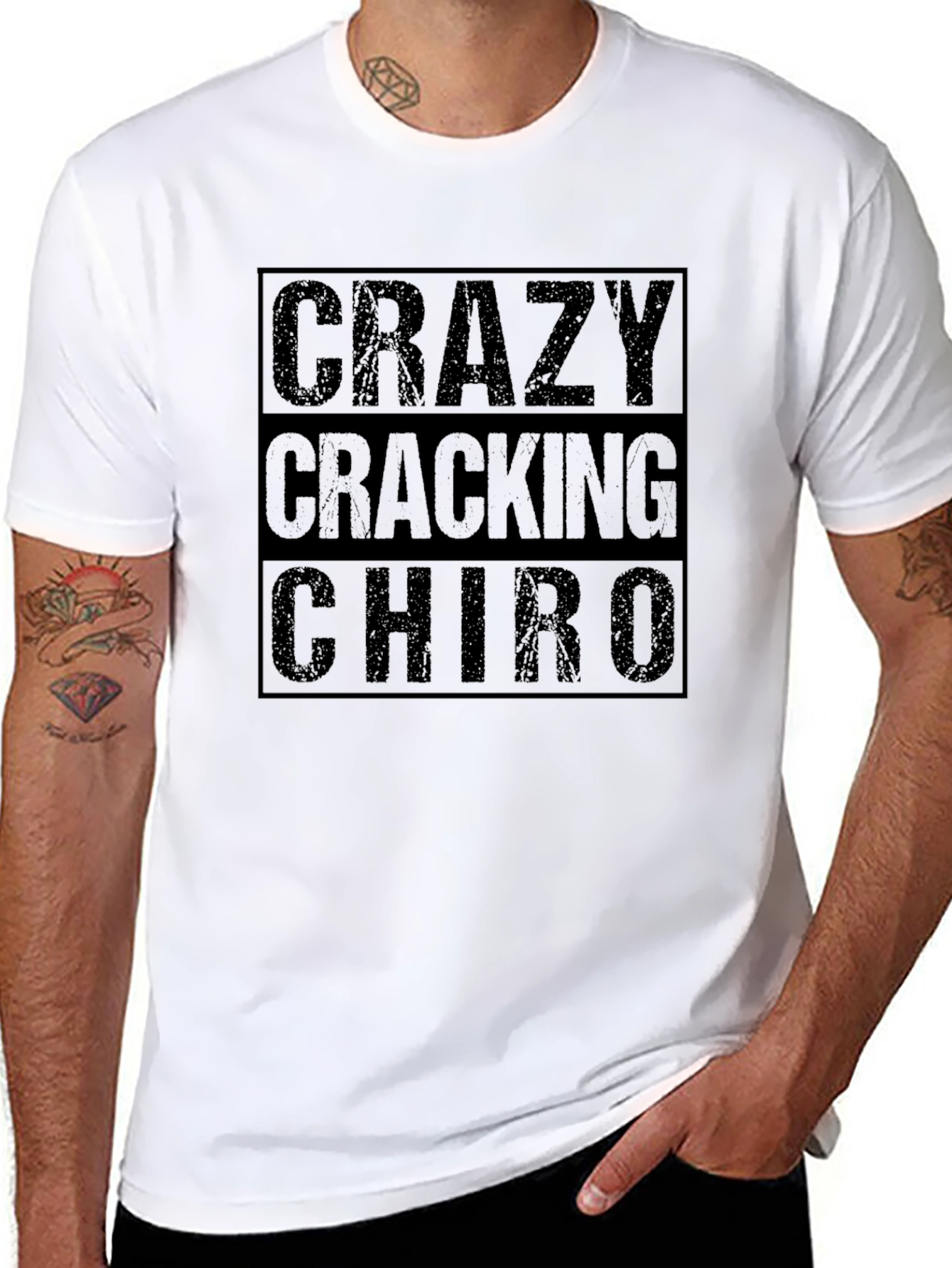 Crazy Cracking Chiro Graphic Tee - Chiropractor Shirt