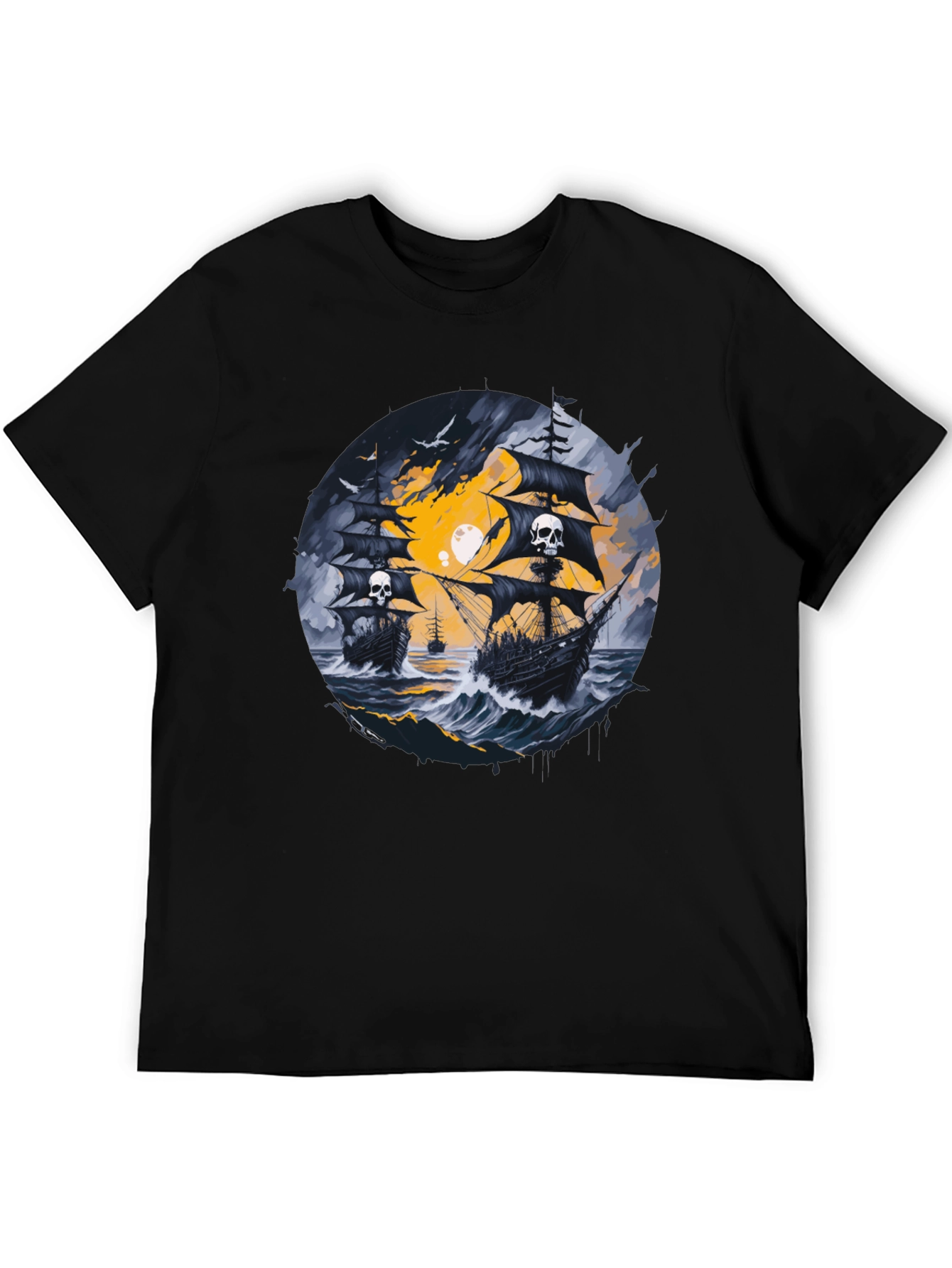 Skull Pirate Ship T-Shirt