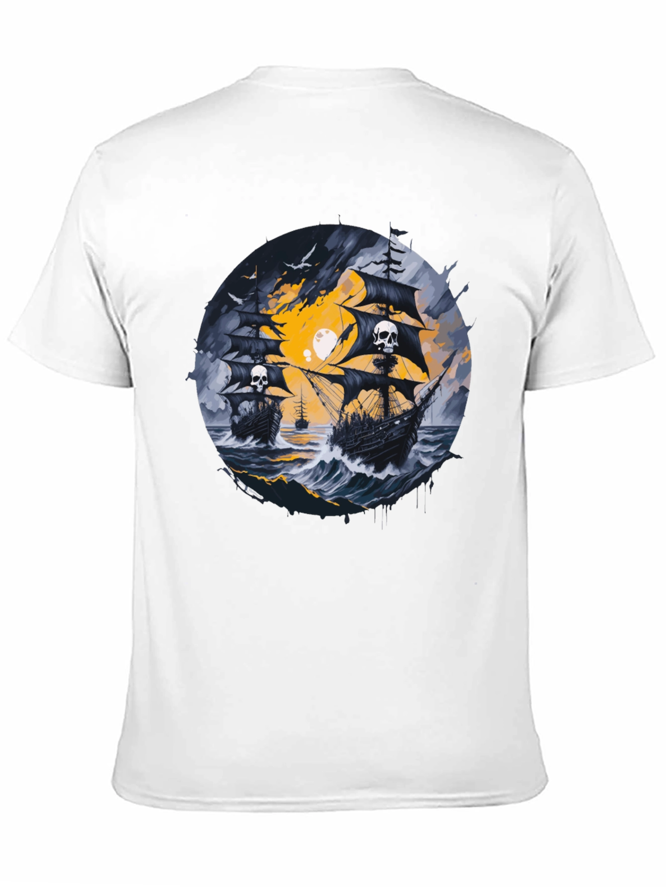 Skull Pirate Ship T-Shirt