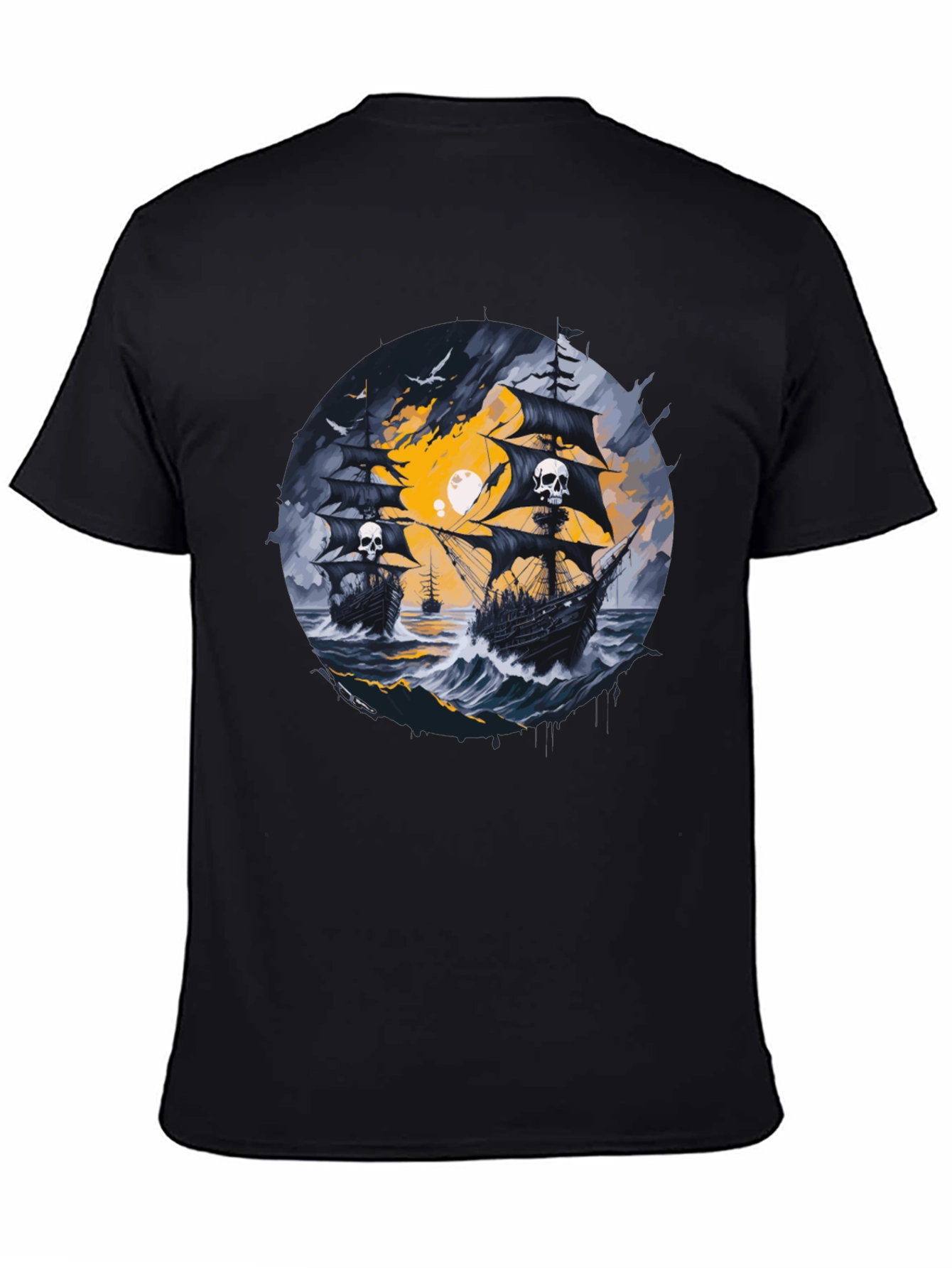 Skull Pirate Ship T-Shirt