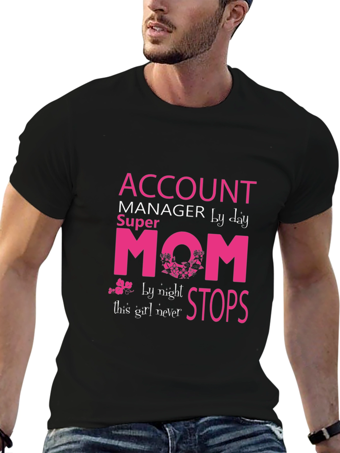 Account Manager Super Mom Graphic T-Shirt