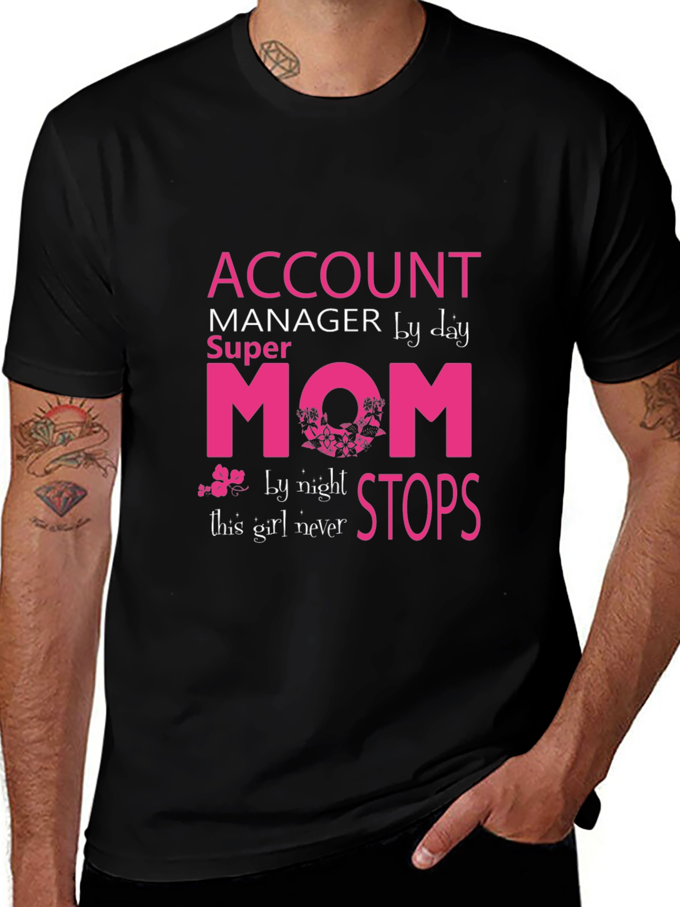 Account Manager Super Mom Graphic T-Shirt