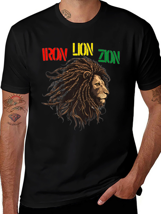 Iron Lion Zion Rastafarian T-Shirt