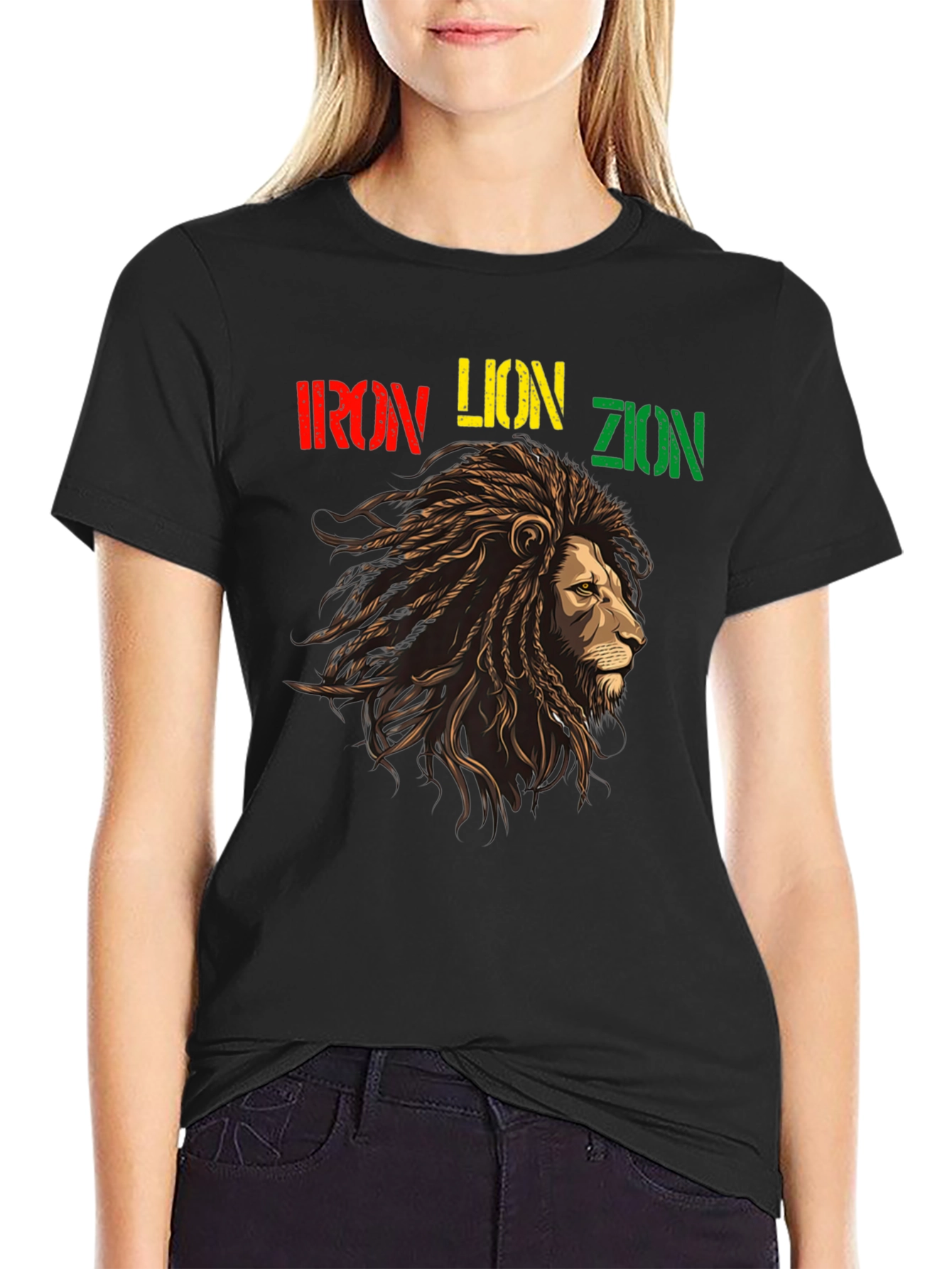 Iron Lion Zion Rastafarian T-Shirt