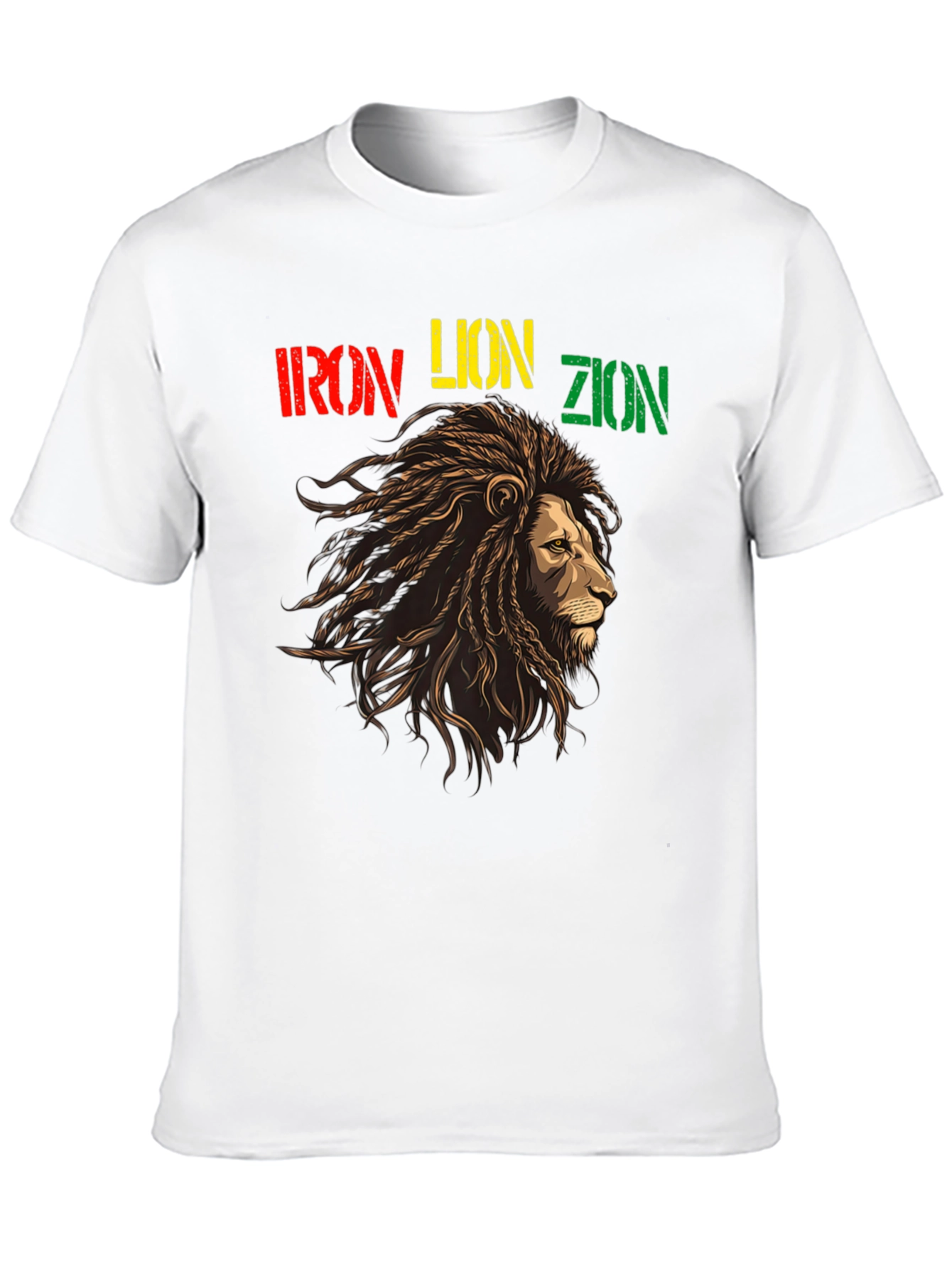 Iron Lion Zion Rastafarian T-Shirt