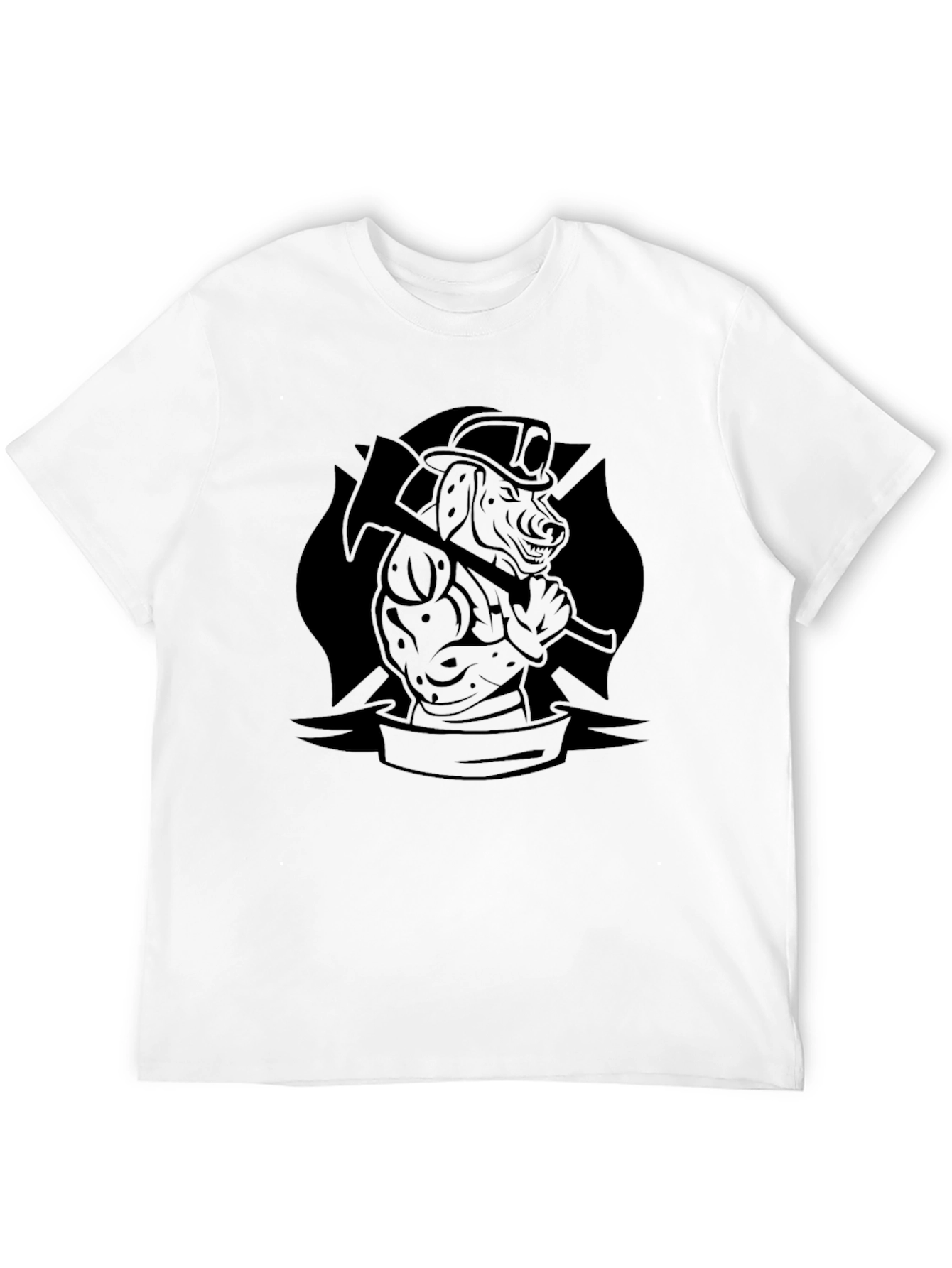 Firefighter Dog Graphic T-Shirt