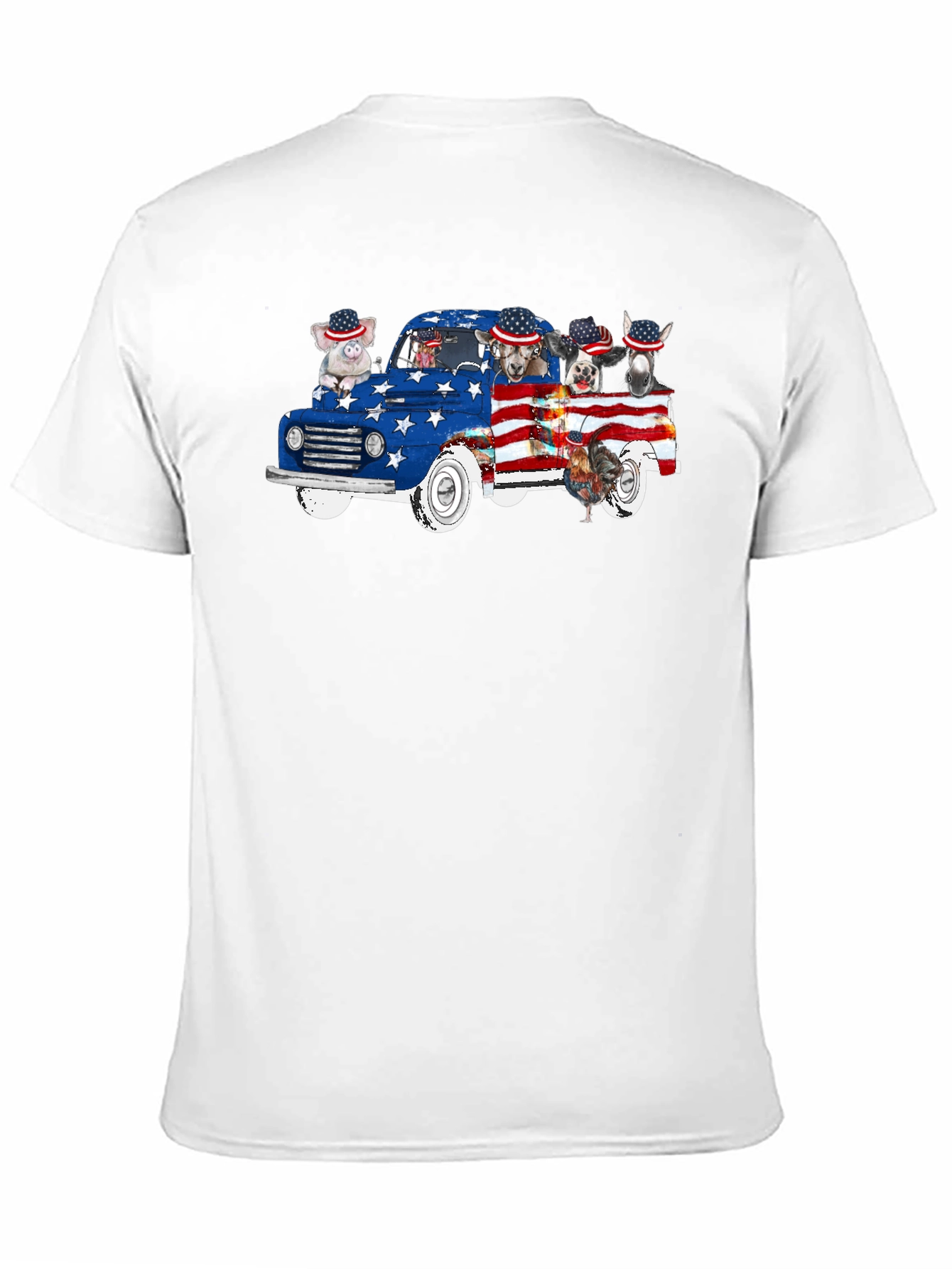 Patriotic Animals Truck T-Shirt