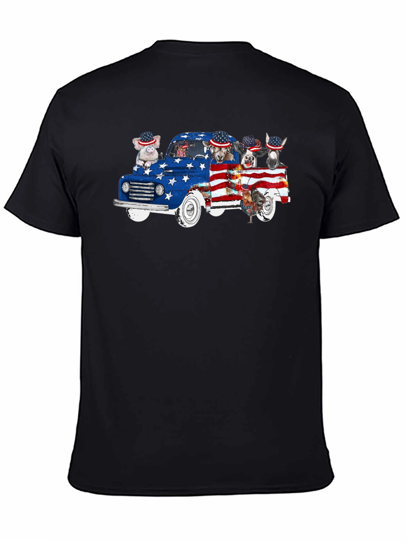 Patriotic Animals Truck T-Shirt
