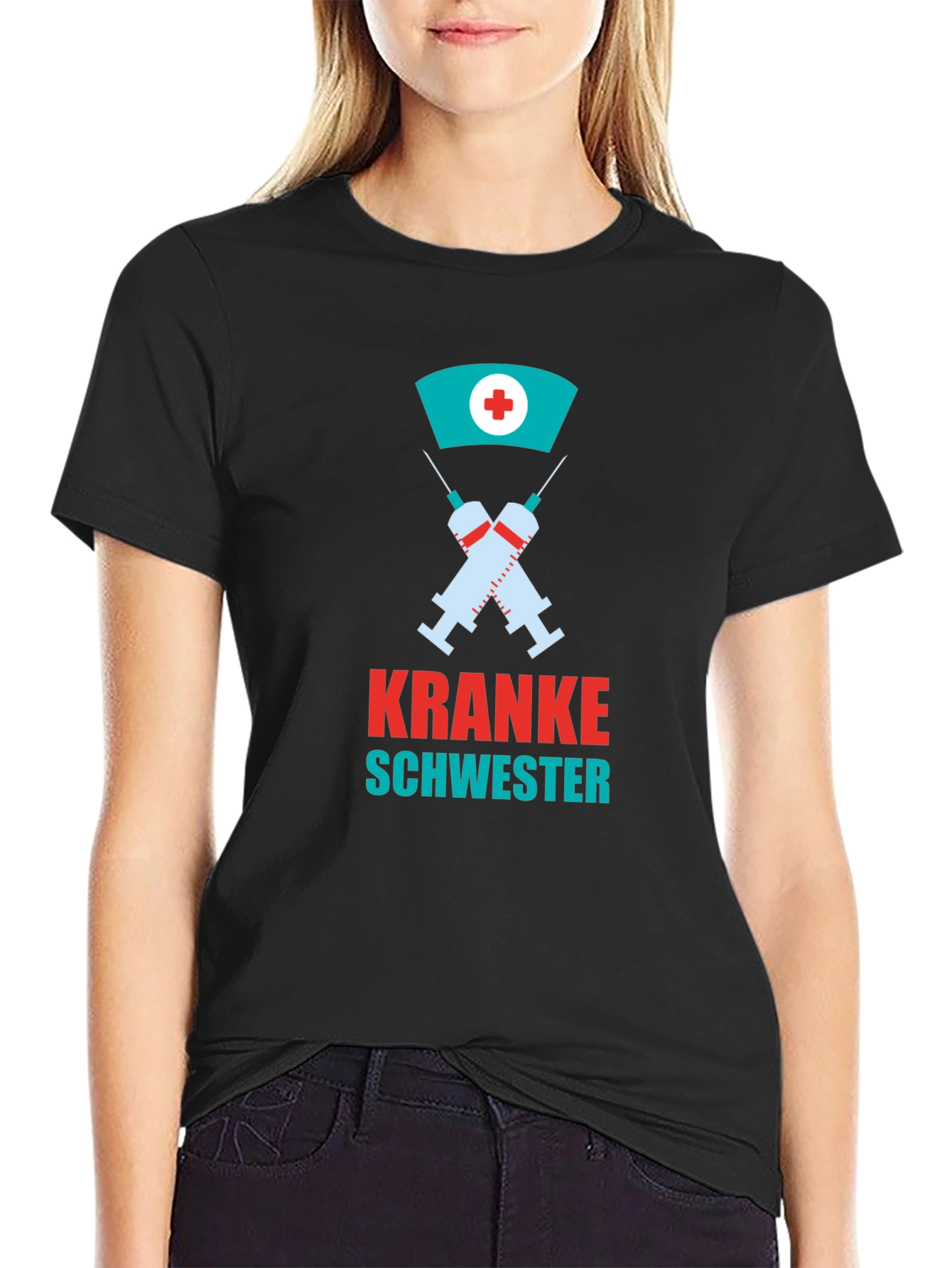 Kranke Schwester Graphic Tee - Nurse Humor T-Shirt