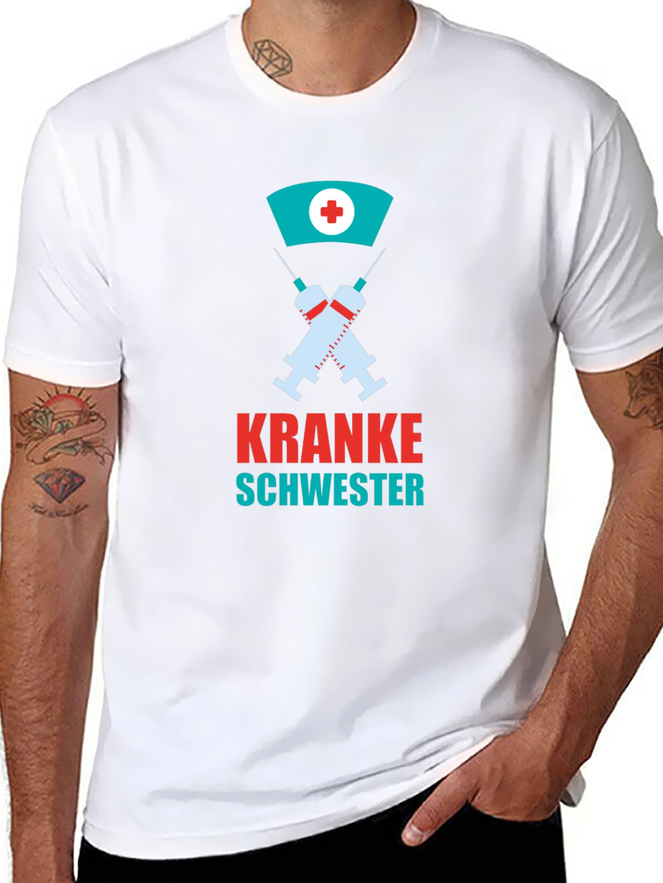 Kranke Schwester Graphic Tee - Nurse Humor T-Shirt
