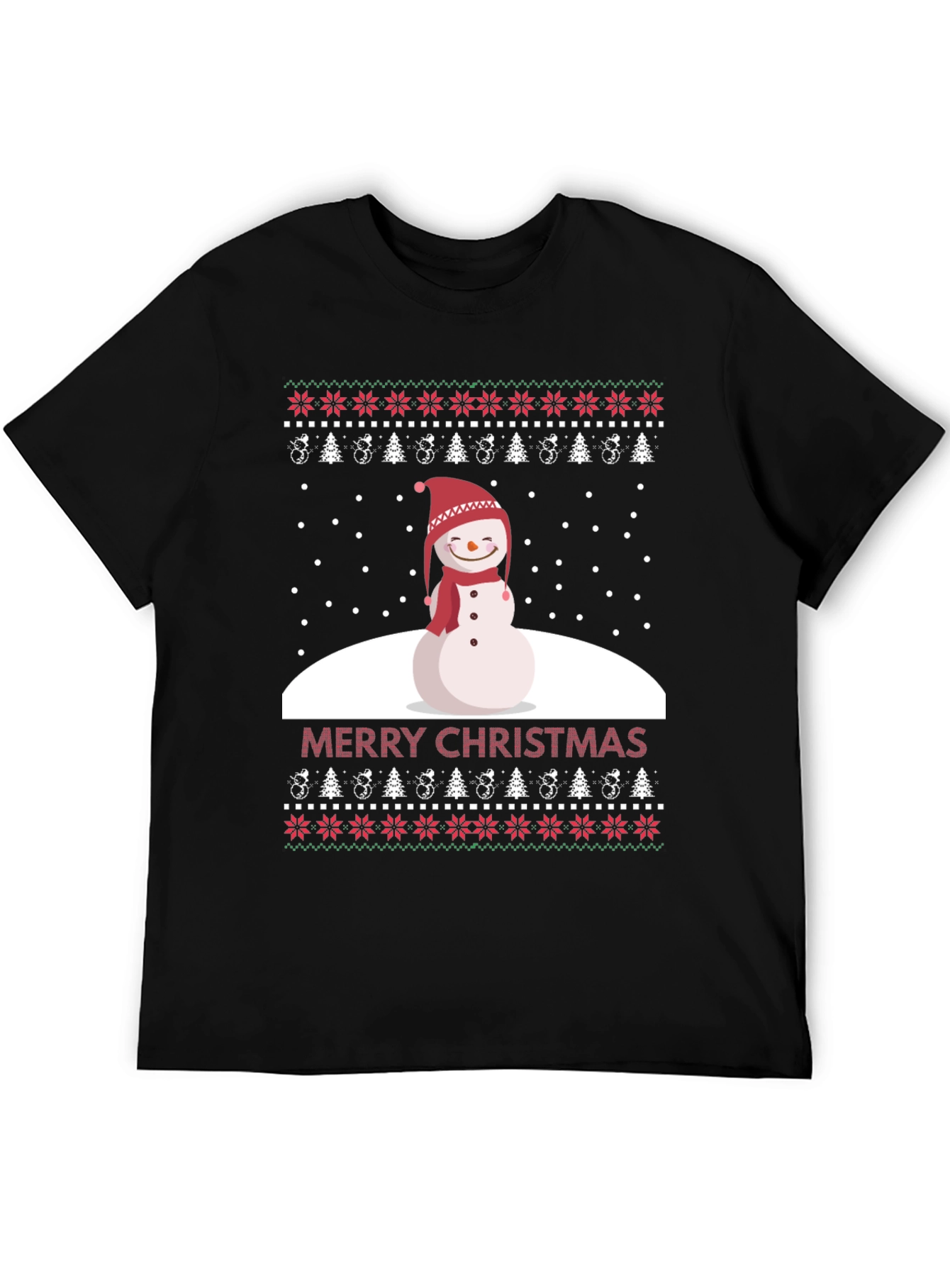 Merry Christmas Snowman T-Shirt