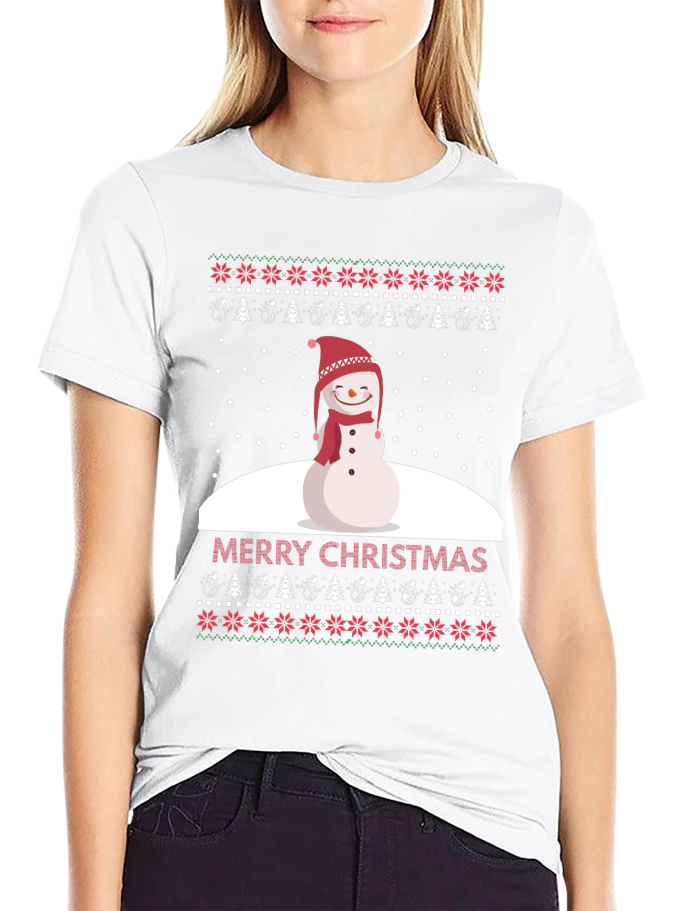 Merry Christmas Snowman T-Shirt