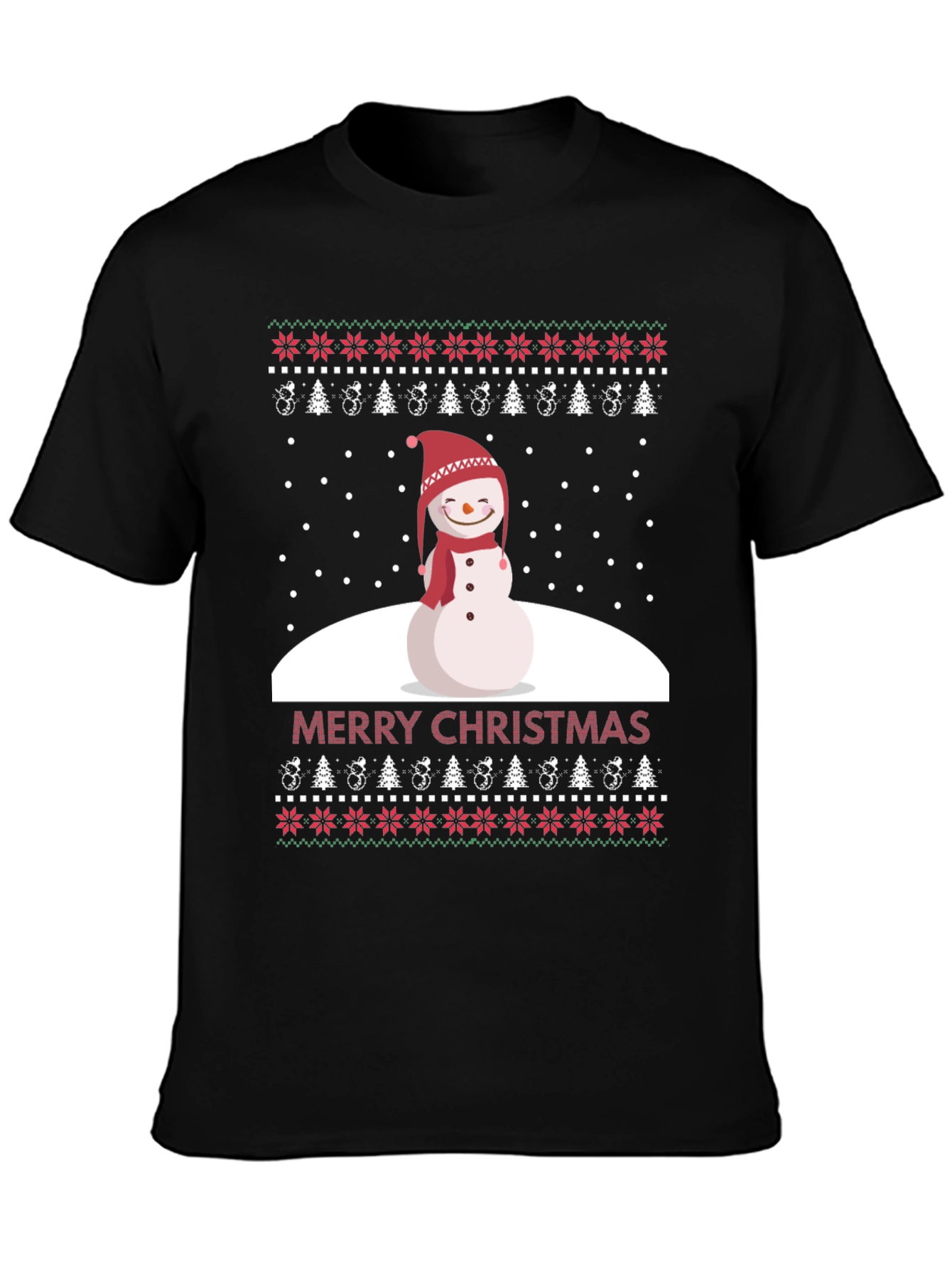 Merry Christmas Snowman T-Shirt