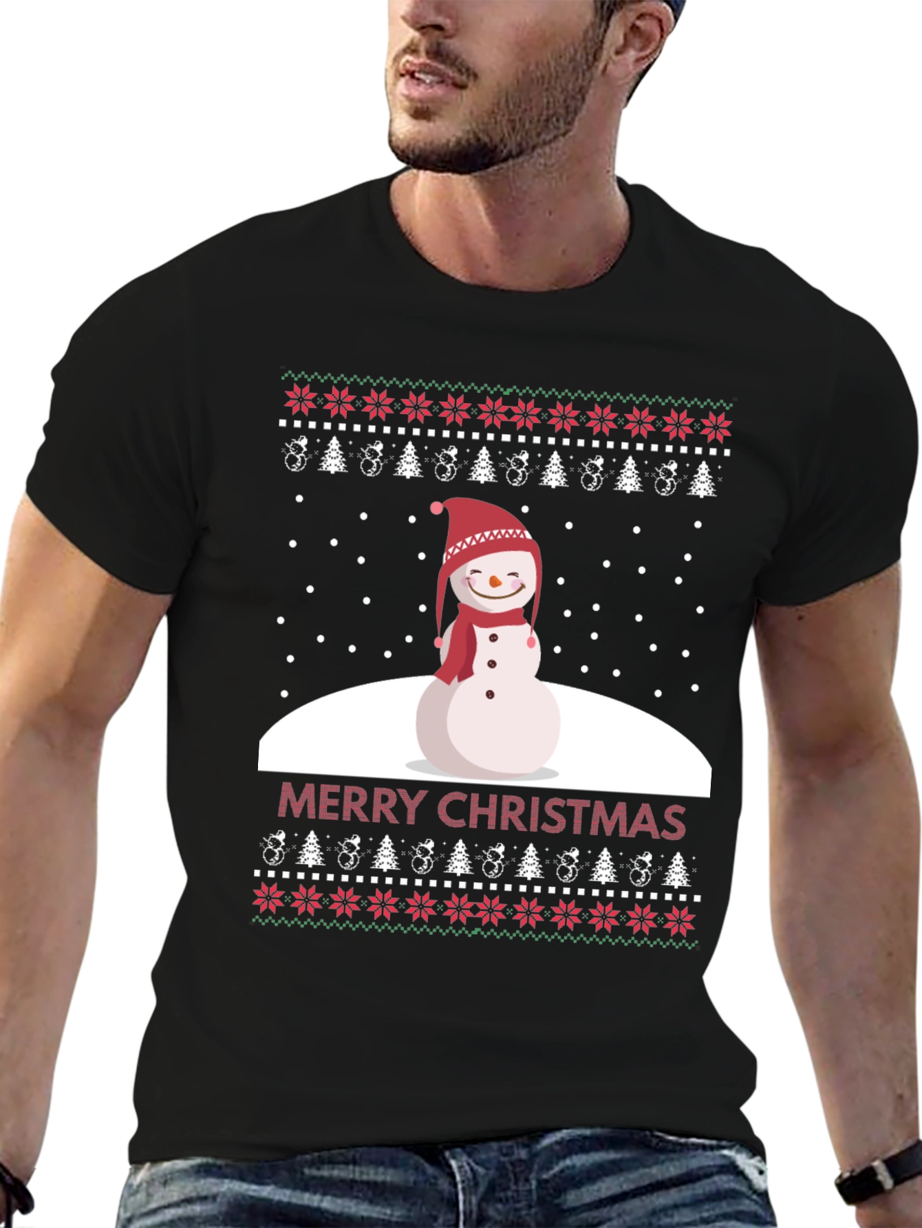 Merry Christmas Snowman T-Shirt