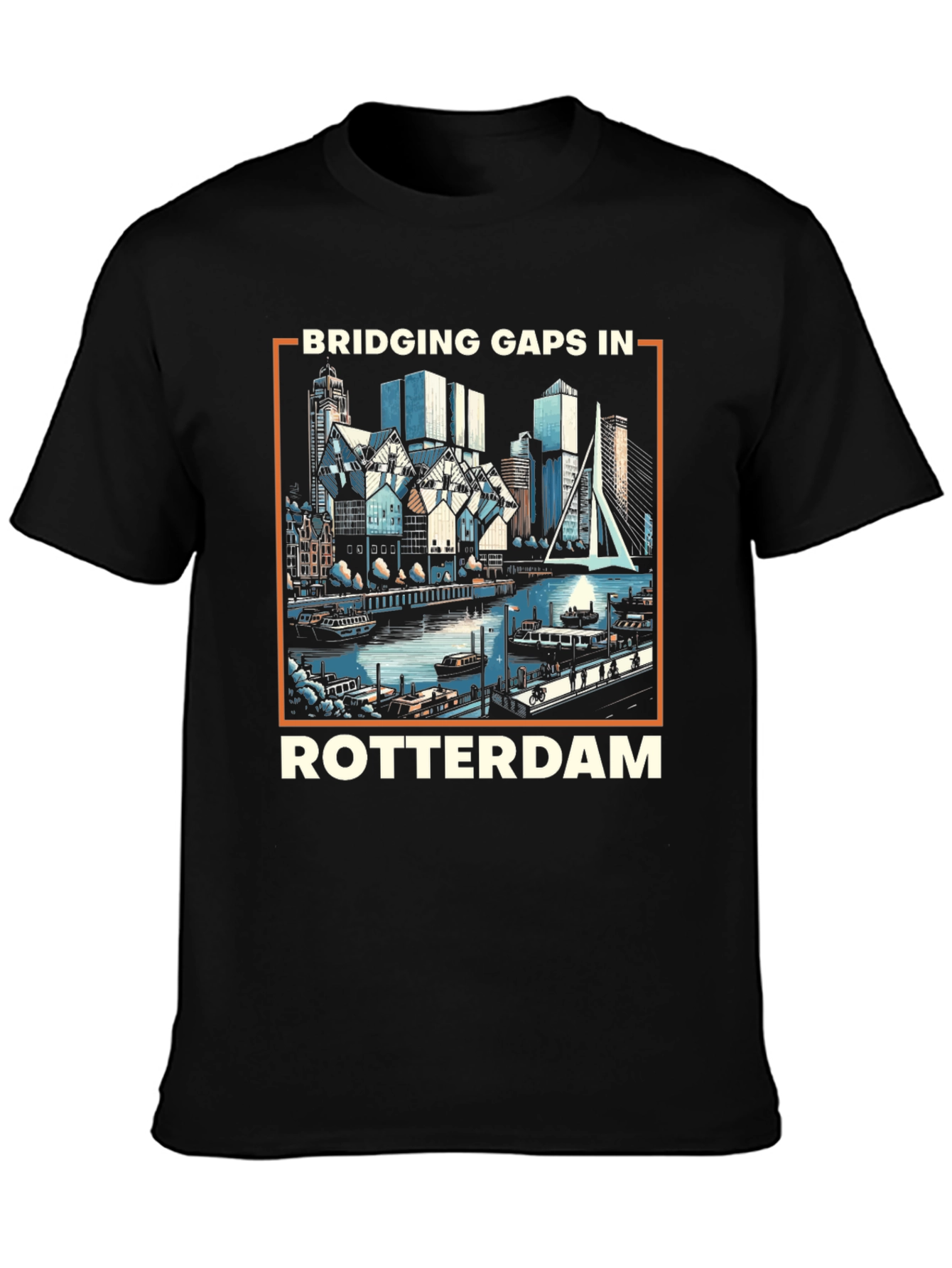 Rotterdam Skyline Graphic Tee
