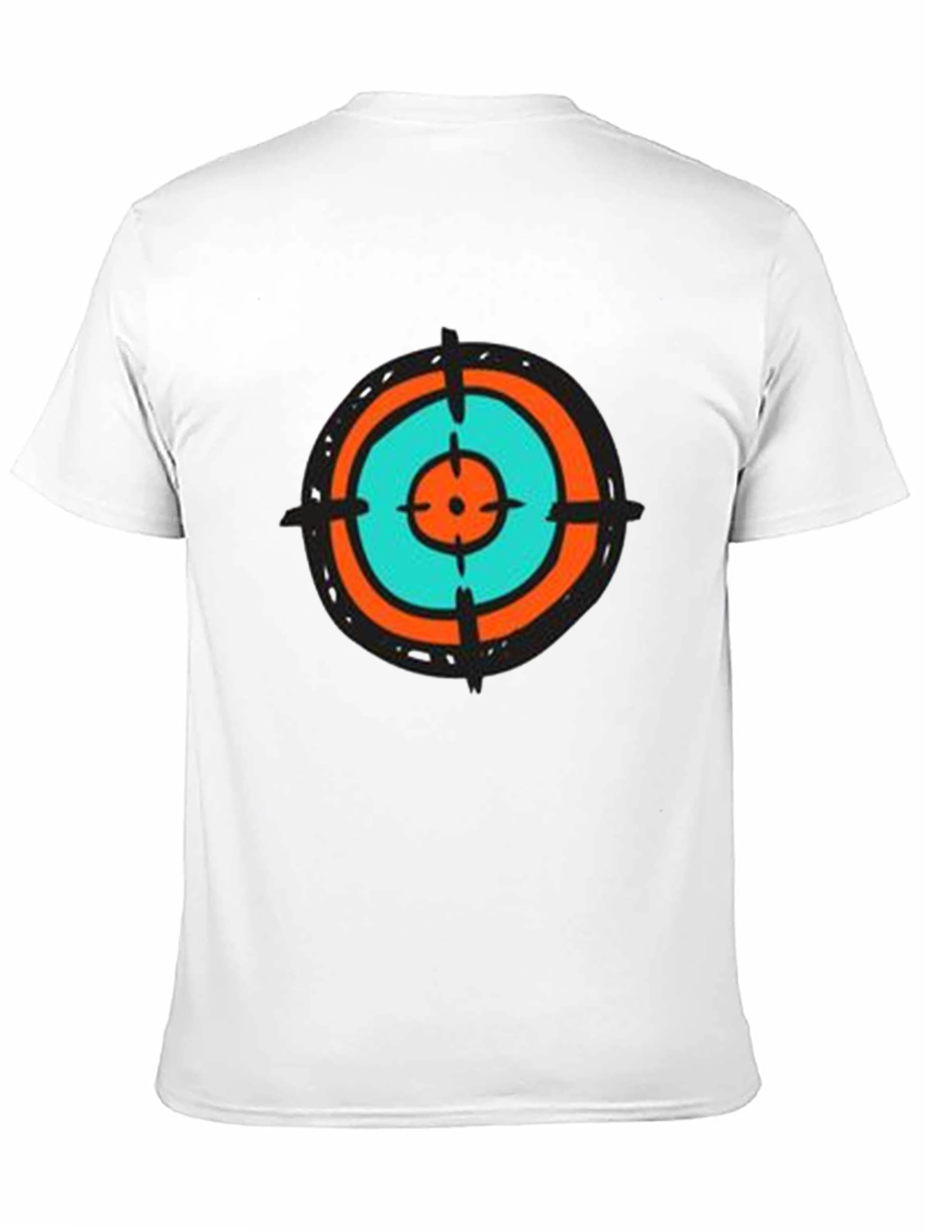 Target Tee - Abstract Graphic Print Crew Neck T-Shirt