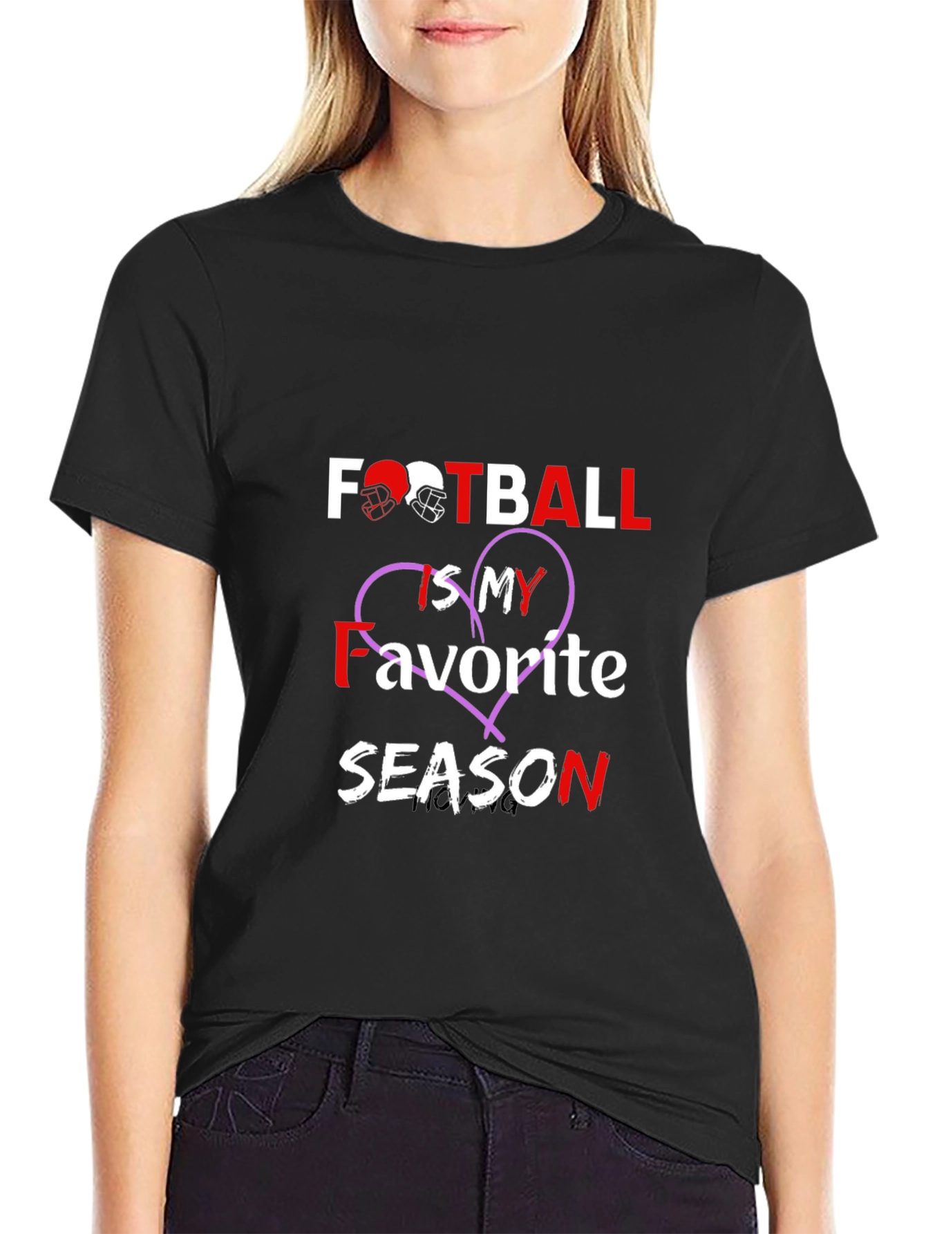 Football Is My Favorite Season Graphic T-Shirt