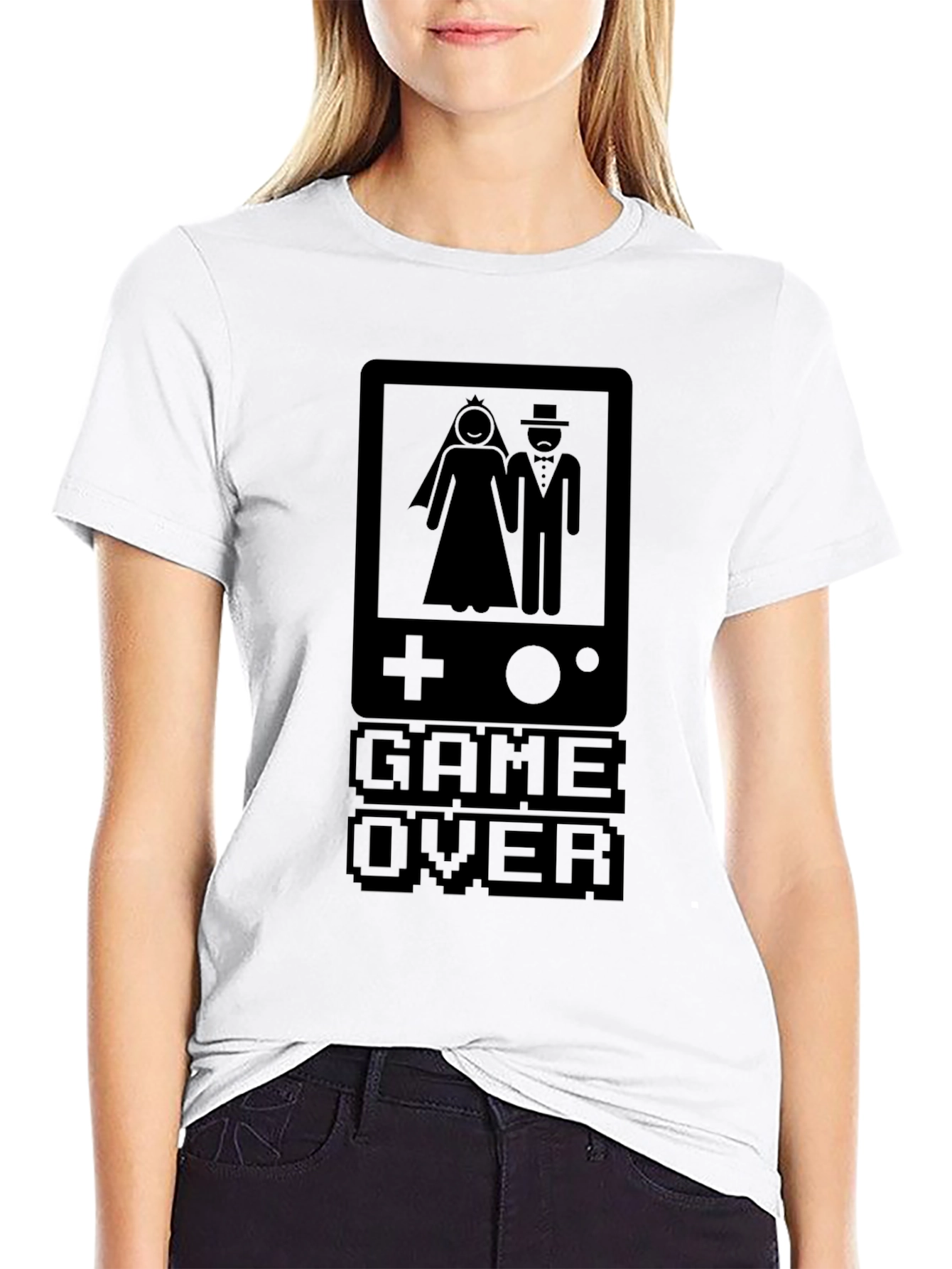 Game Over Wedding T-Shirt - Gamer Couple Tee