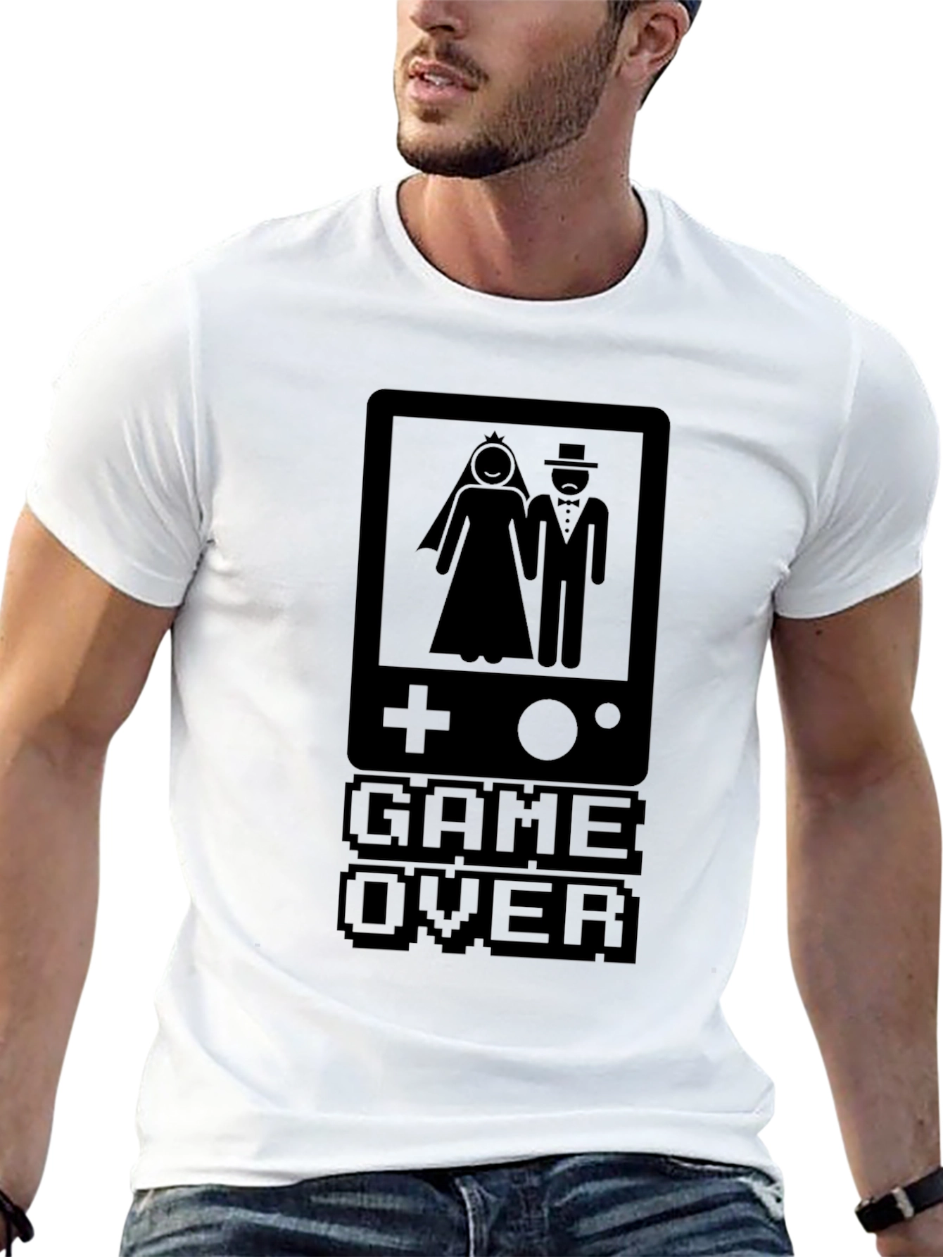 Game Over Wedding T-Shirt - Gamer Couple Tee