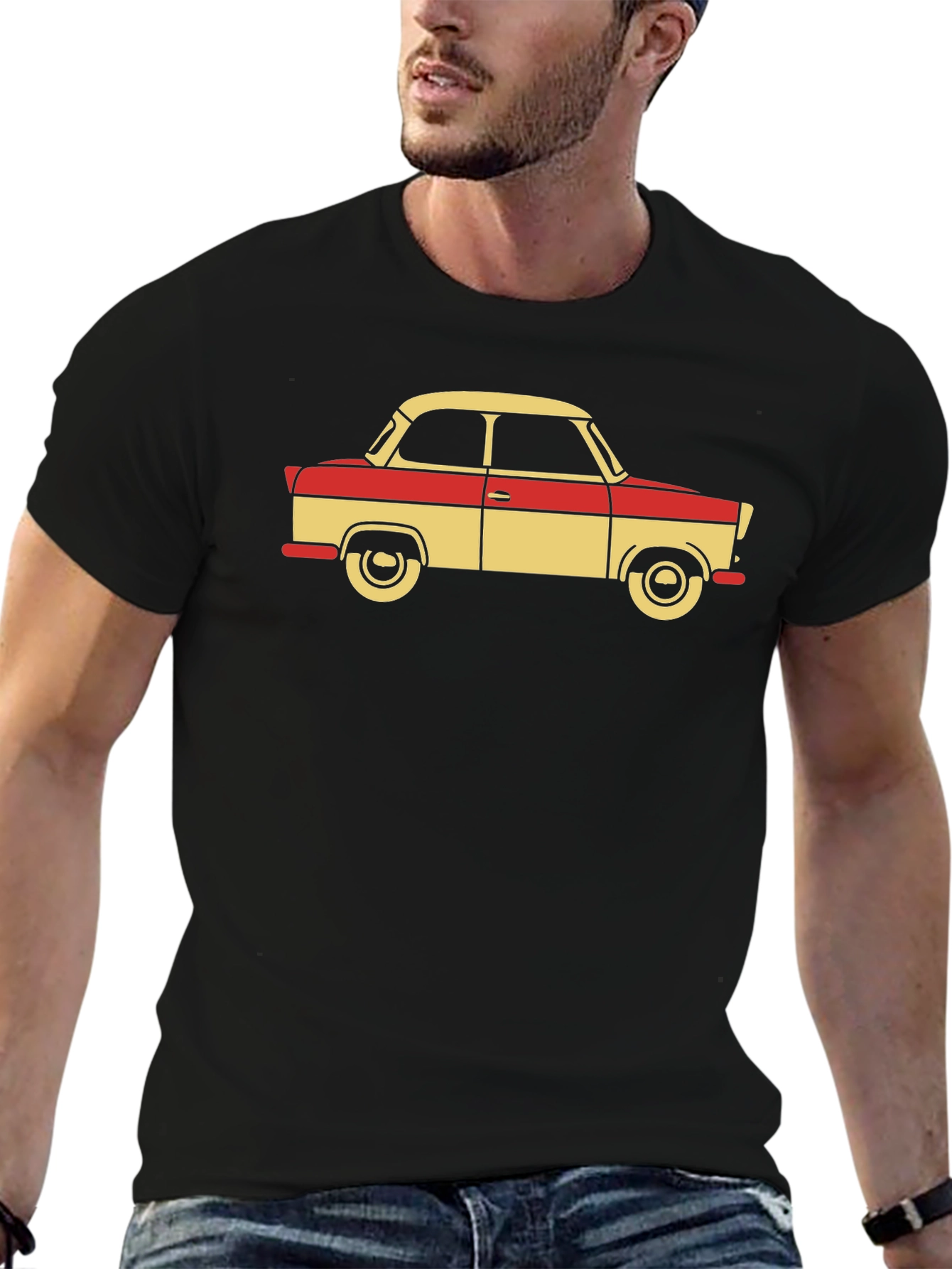 Retro Car Graphic Tee - Classic Auto T-Shirt