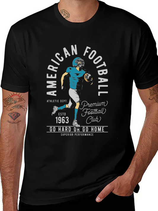 American Football Club Black Graphic T-Shirt