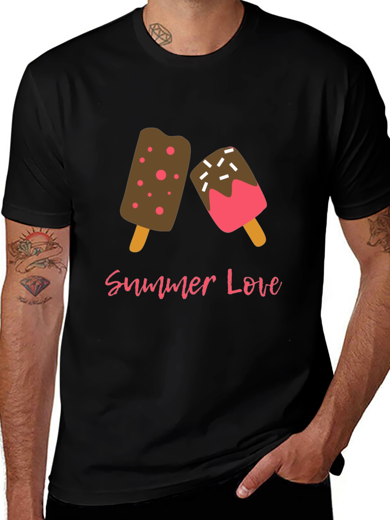 Summer Love Ice Cream Graphic T-Shirt