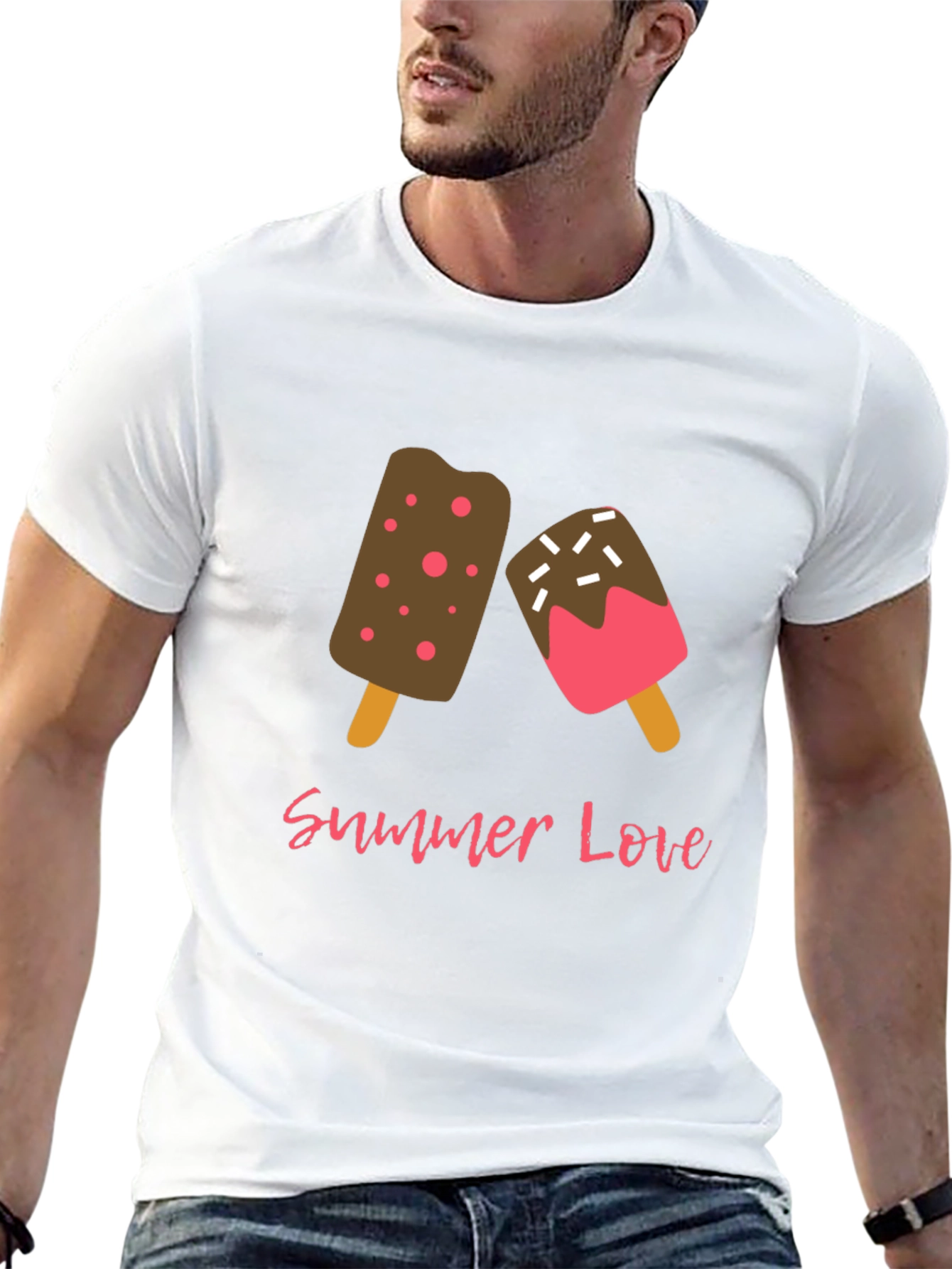 Summer Love Ice Cream Graphic T-Shirt
