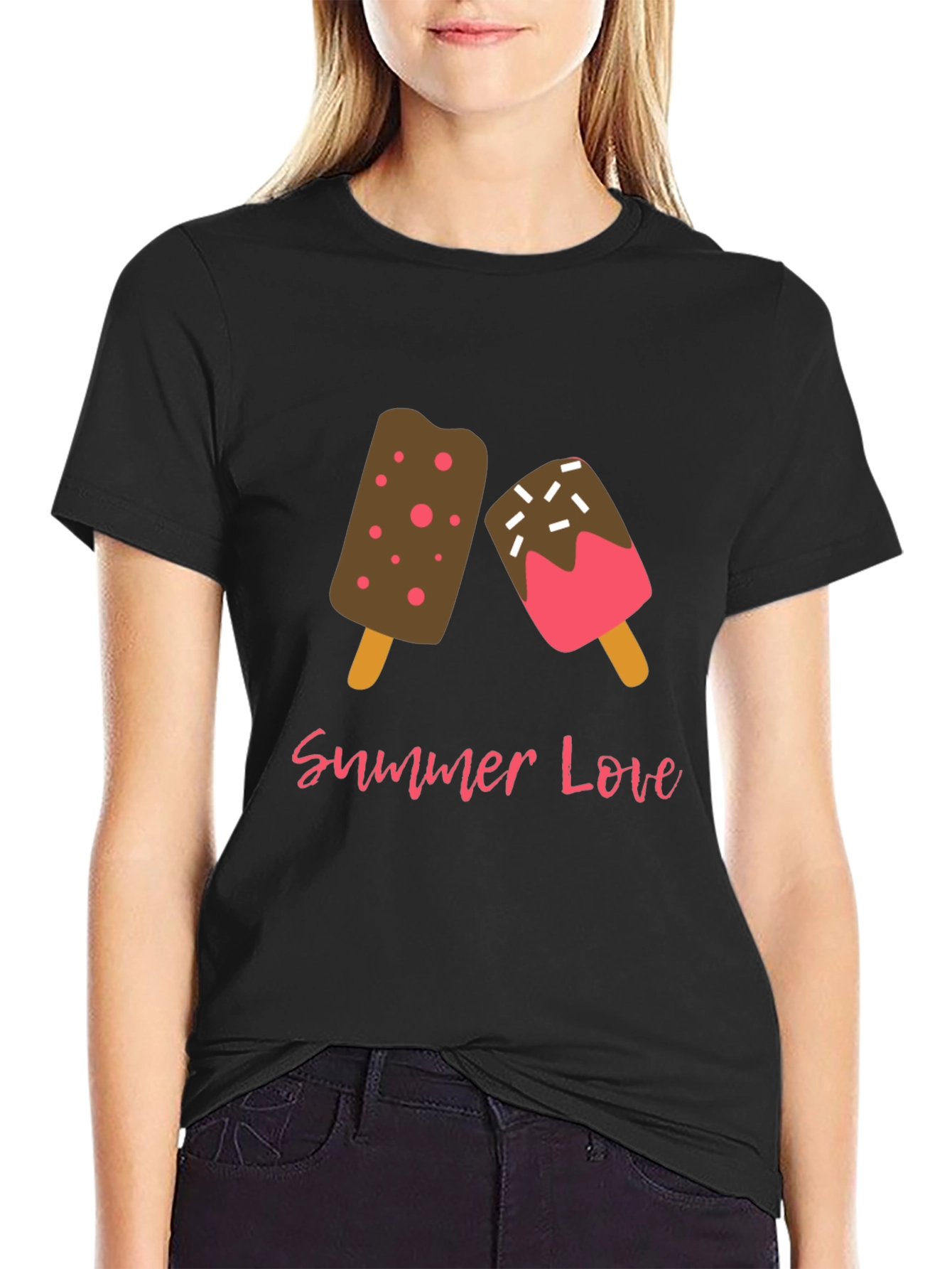 Summer Love Ice Cream Graphic T-Shirt