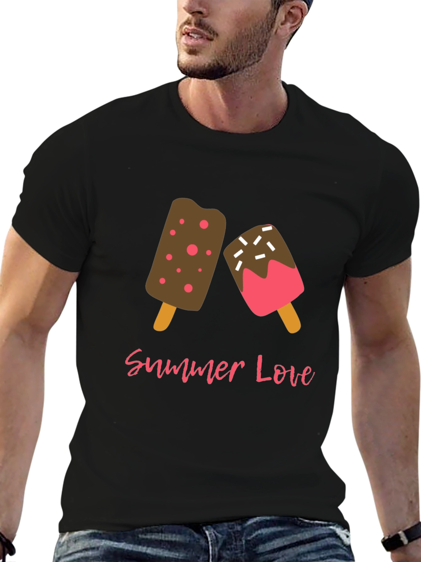 Summer Love Ice Cream Graphic T-Shirt