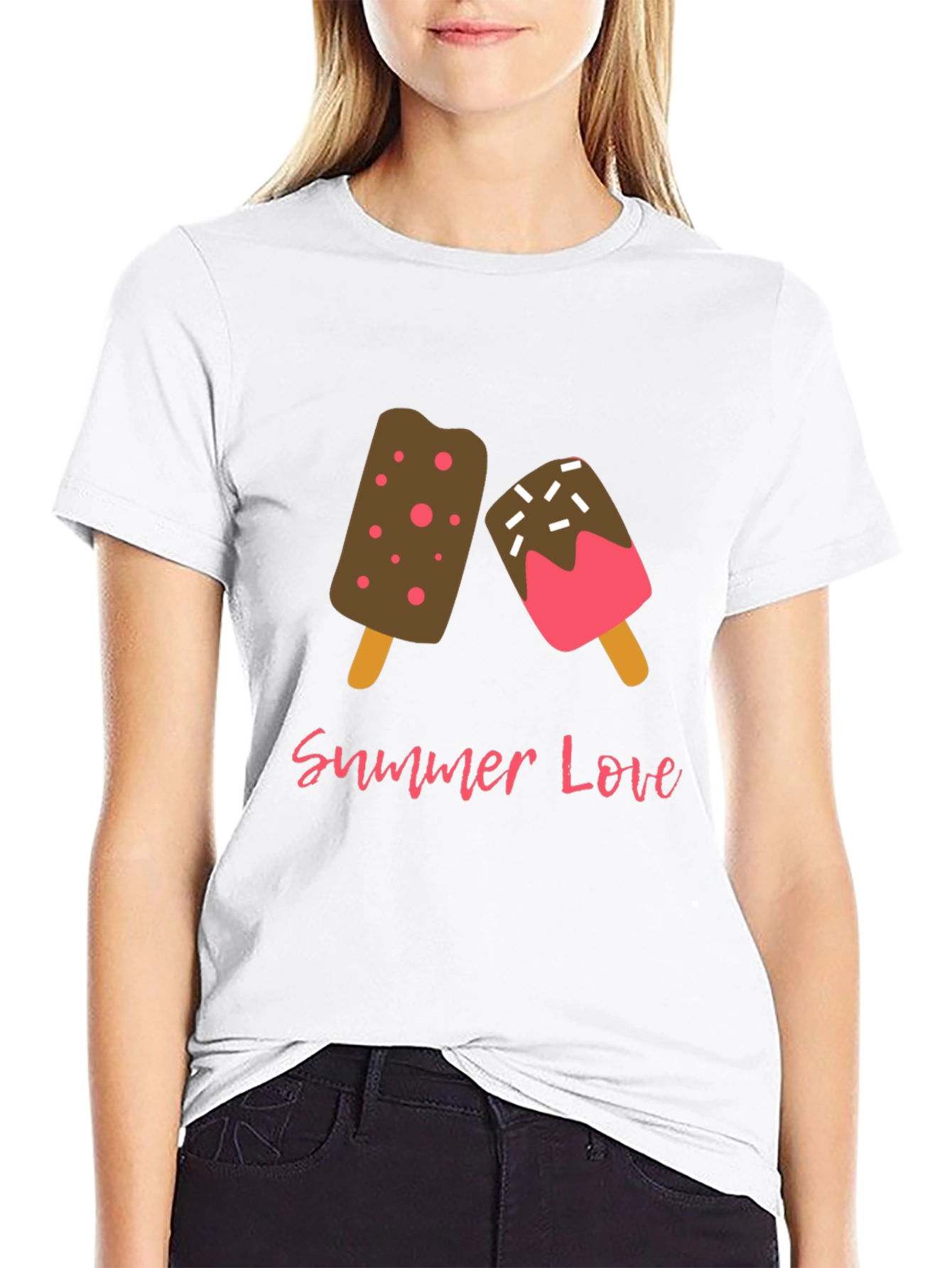Summer Love Ice Cream Graphic T-Shirt