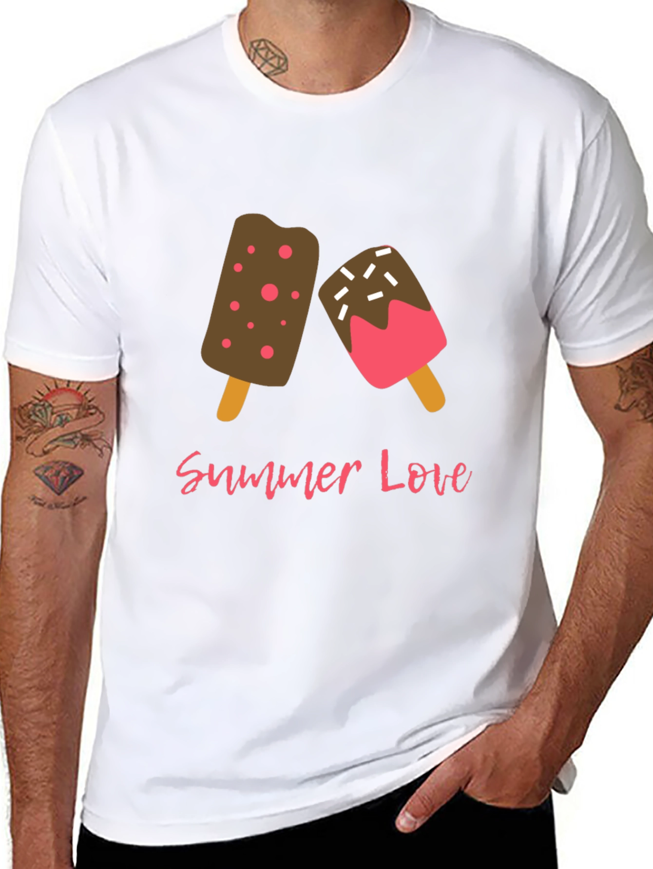 Summer Love Ice Cream Graphic T-Shirt