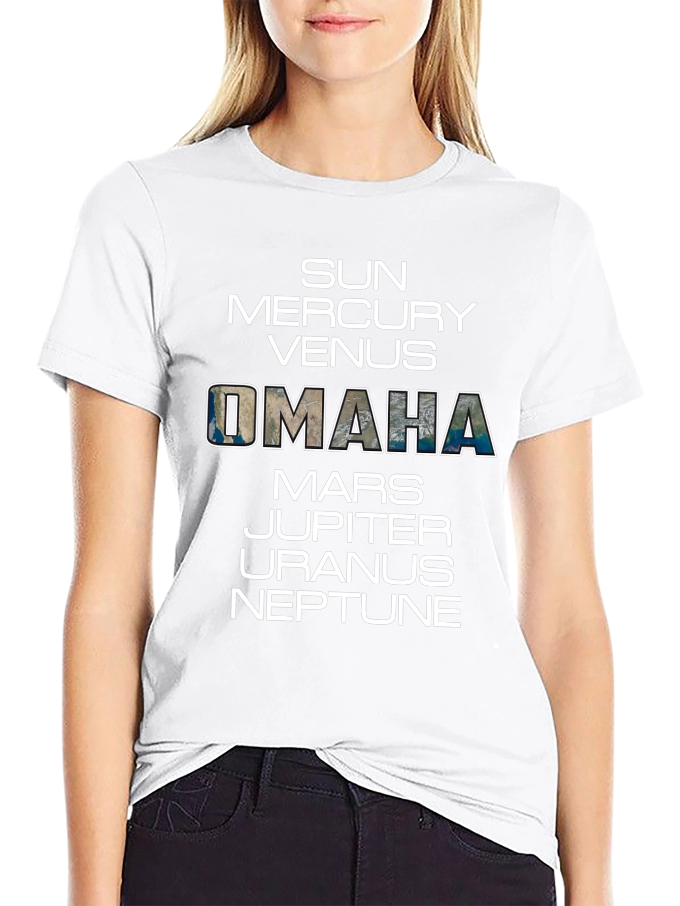 Omaha Planets T-Shirt - Unisex Space Tee