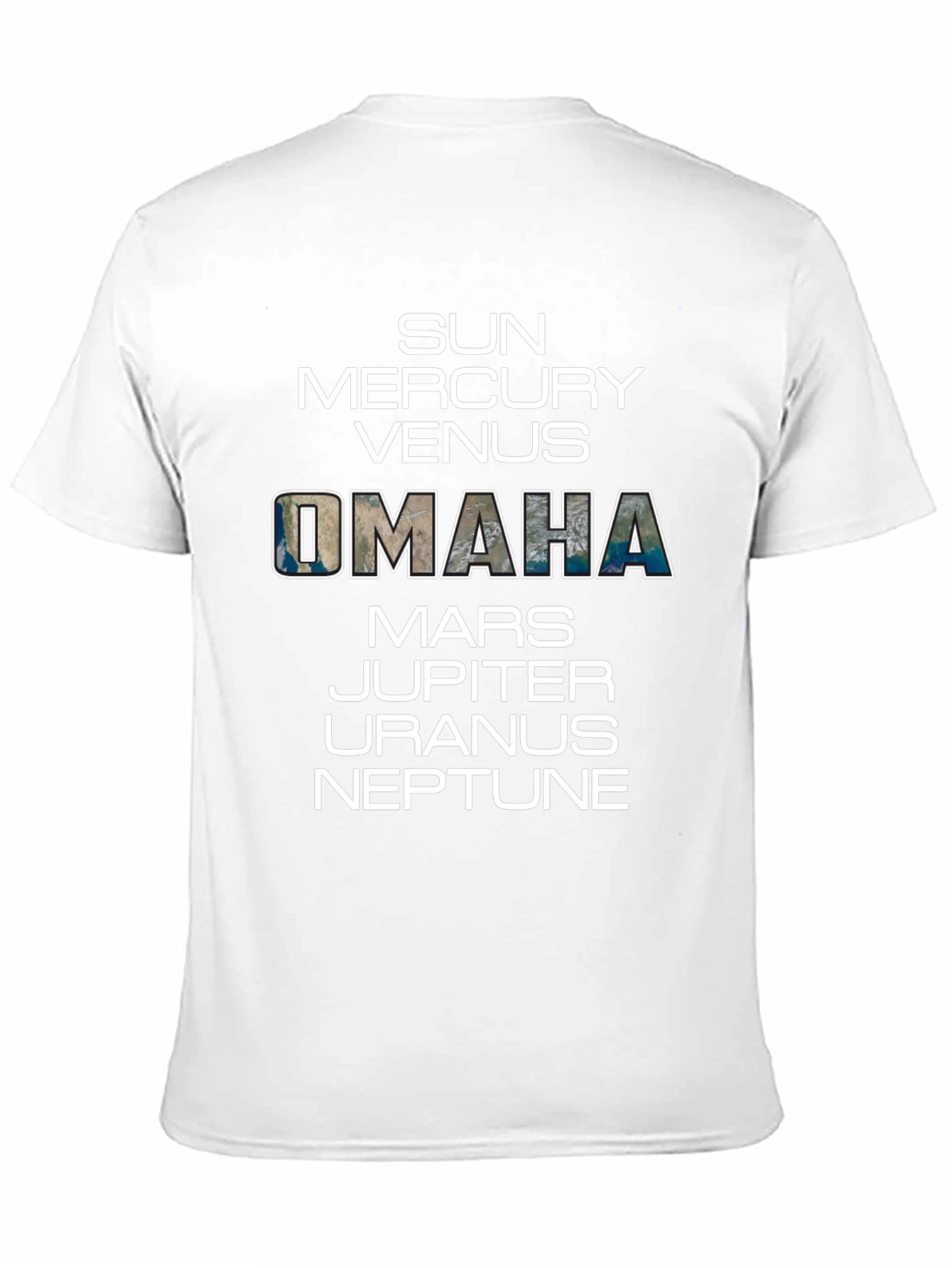 Omaha Planets T-Shirt - Unisex Space Tee