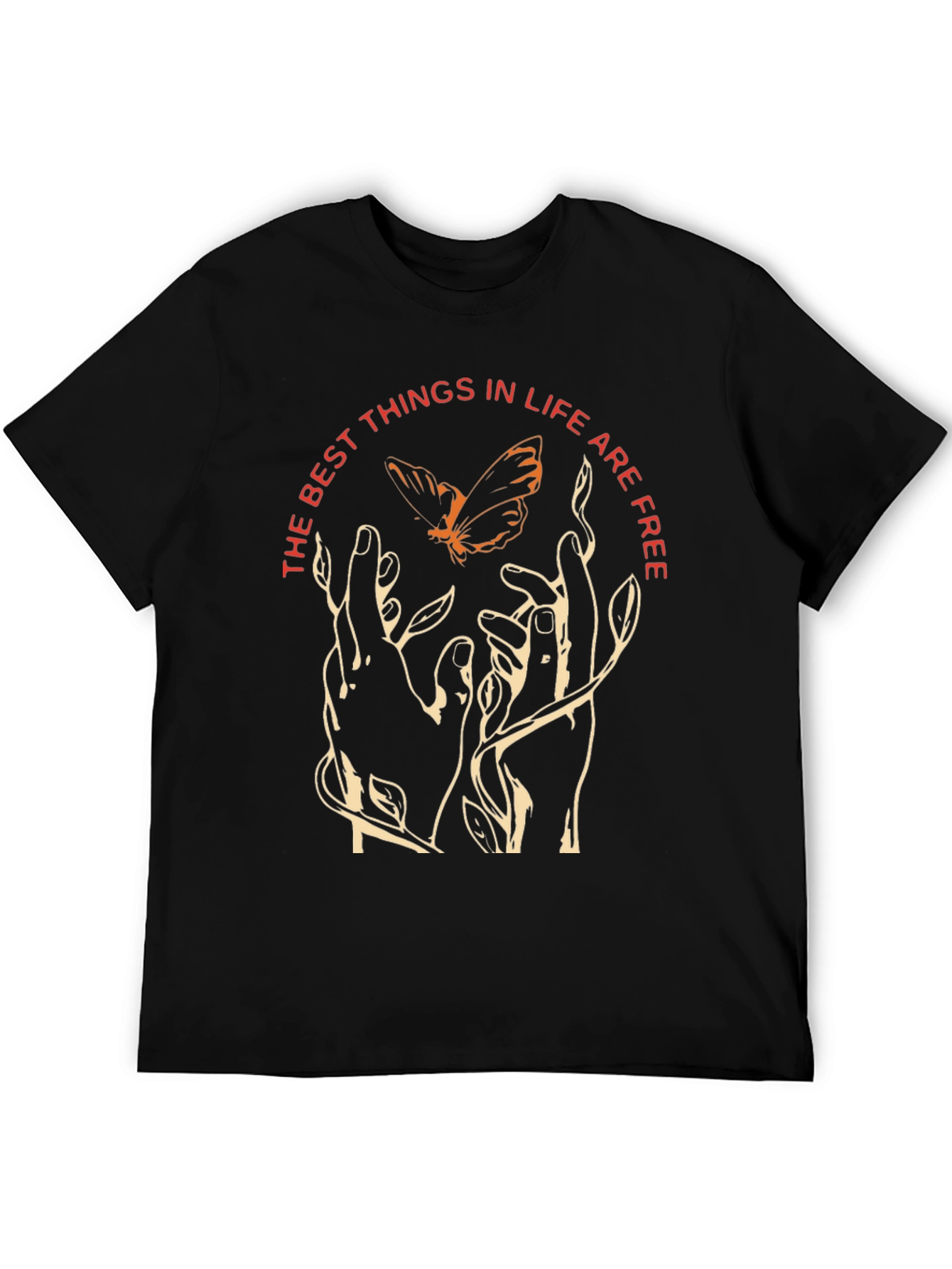 Best Things in Life T-Shirt - Butterfly Design