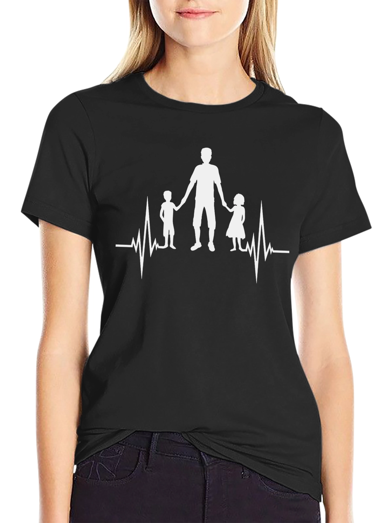 Dad Life Heartbeat T-Shirt - Fathers Day Gift